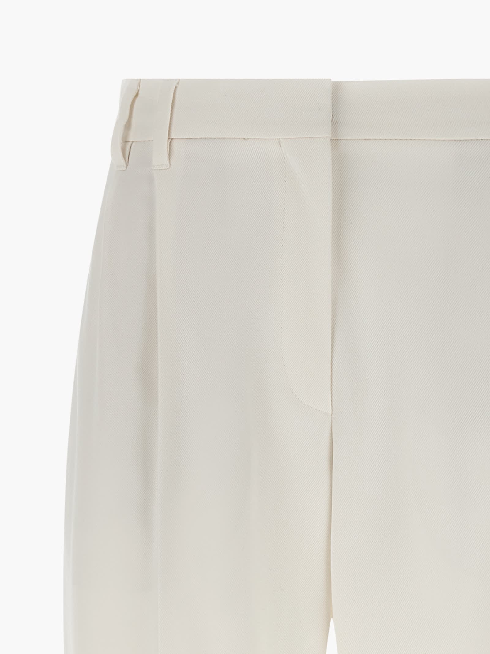 Brunello Cucinelli Slouchy Pants White In White