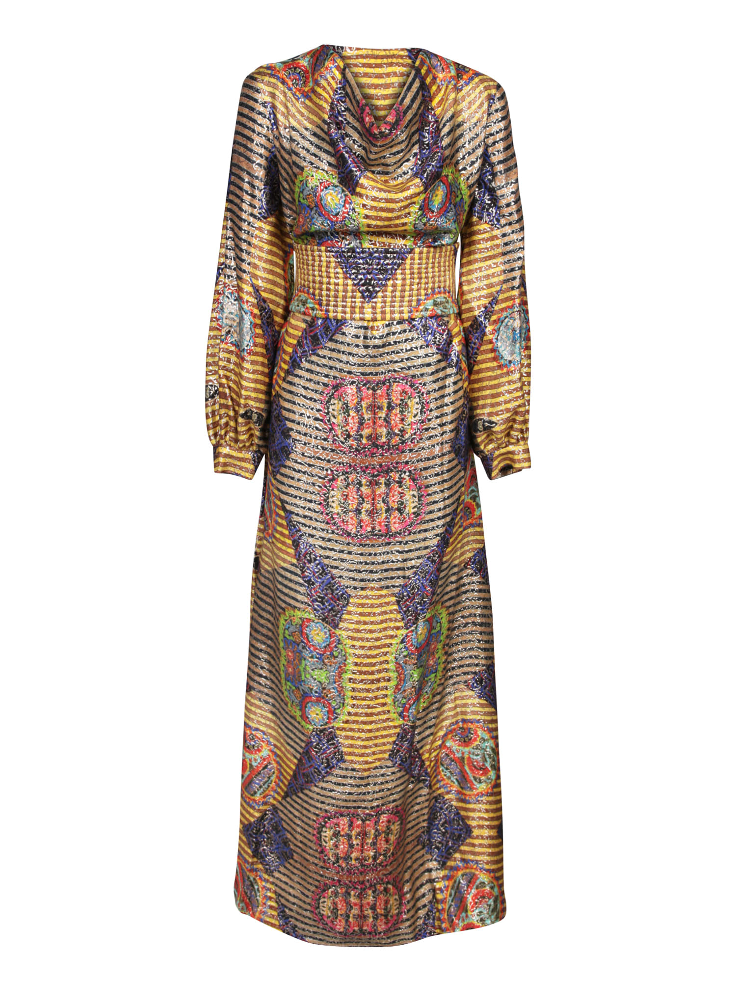 Shop Rianna + Nina Kipos Dyo Dress Sharon Multicolor In Metallic