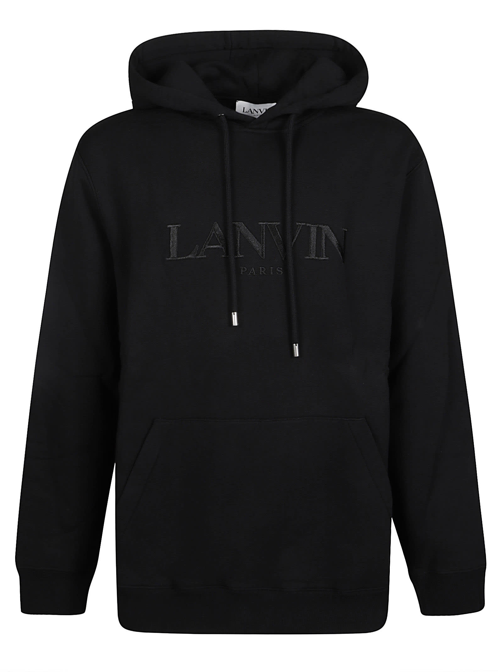 LANVIN LOGO EMBROIDERED HOODIE