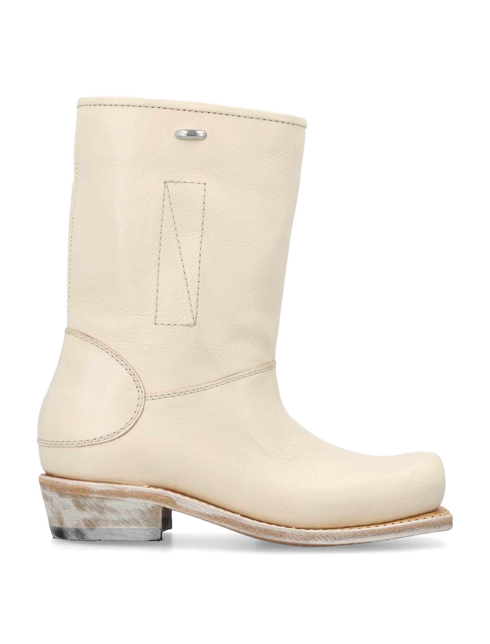 Shop Our Legacy Gear Boots In Vanilla
