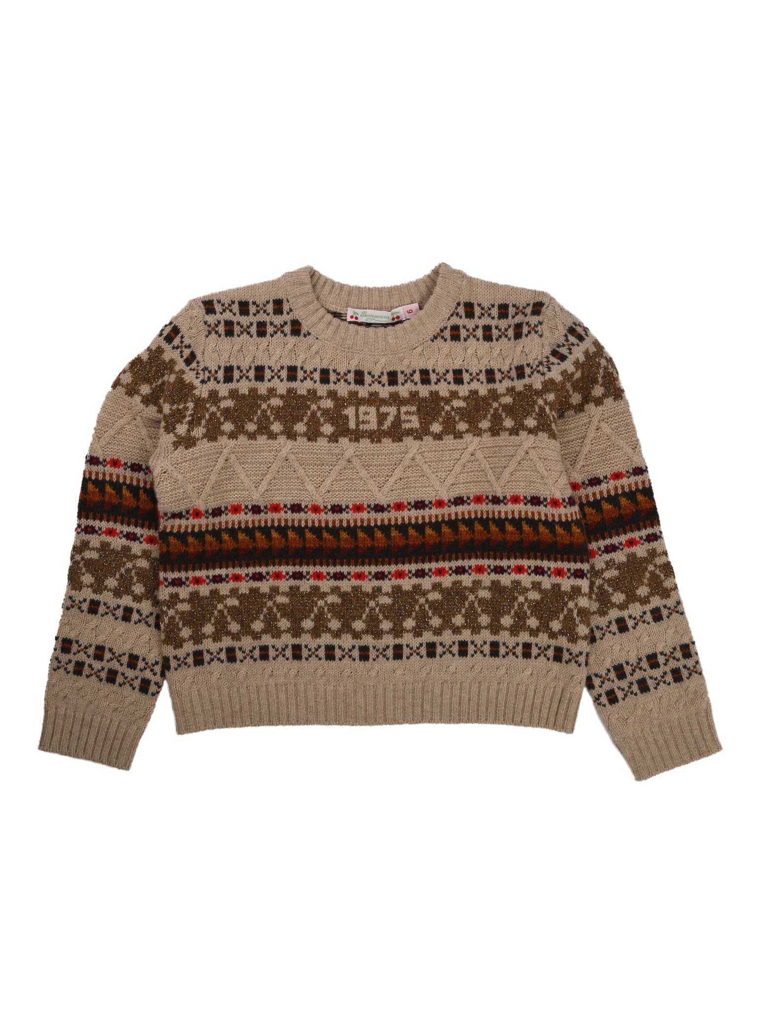 Bonpoint Beige Inlaid Sweater