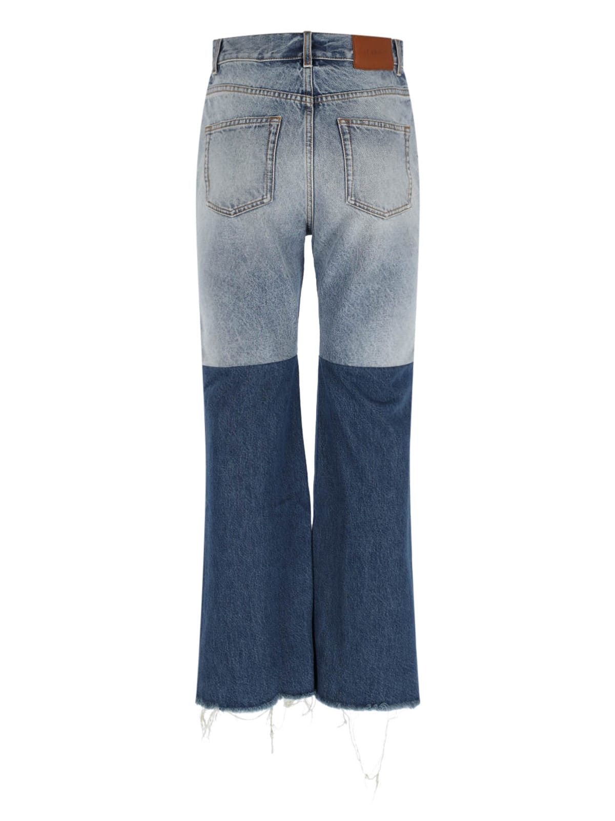 Chloé Flared Patchwork Jeans