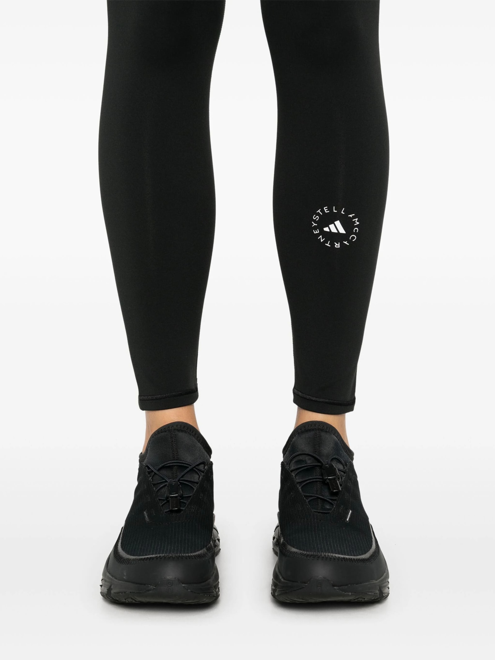 Adidas By Stella Mccartney Logo Leggings In Black