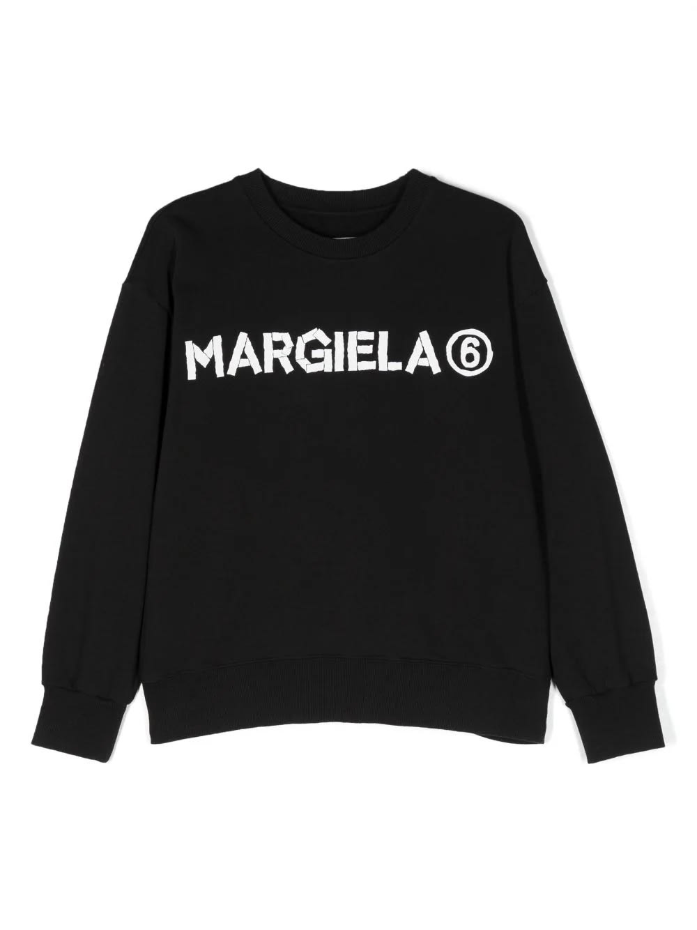 Mm6 Maison Margiela Kids' Sweatshirt With Print In Black