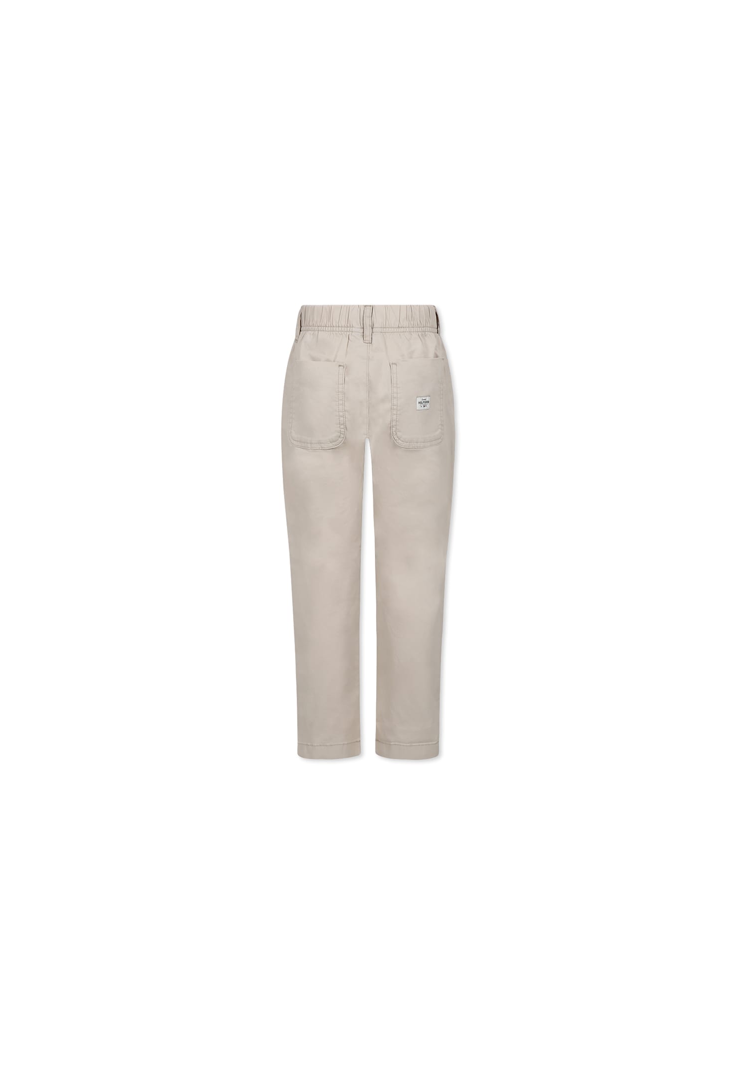 Tommy Hilfiger Beige Trousers For Boy With Logo In Beige
