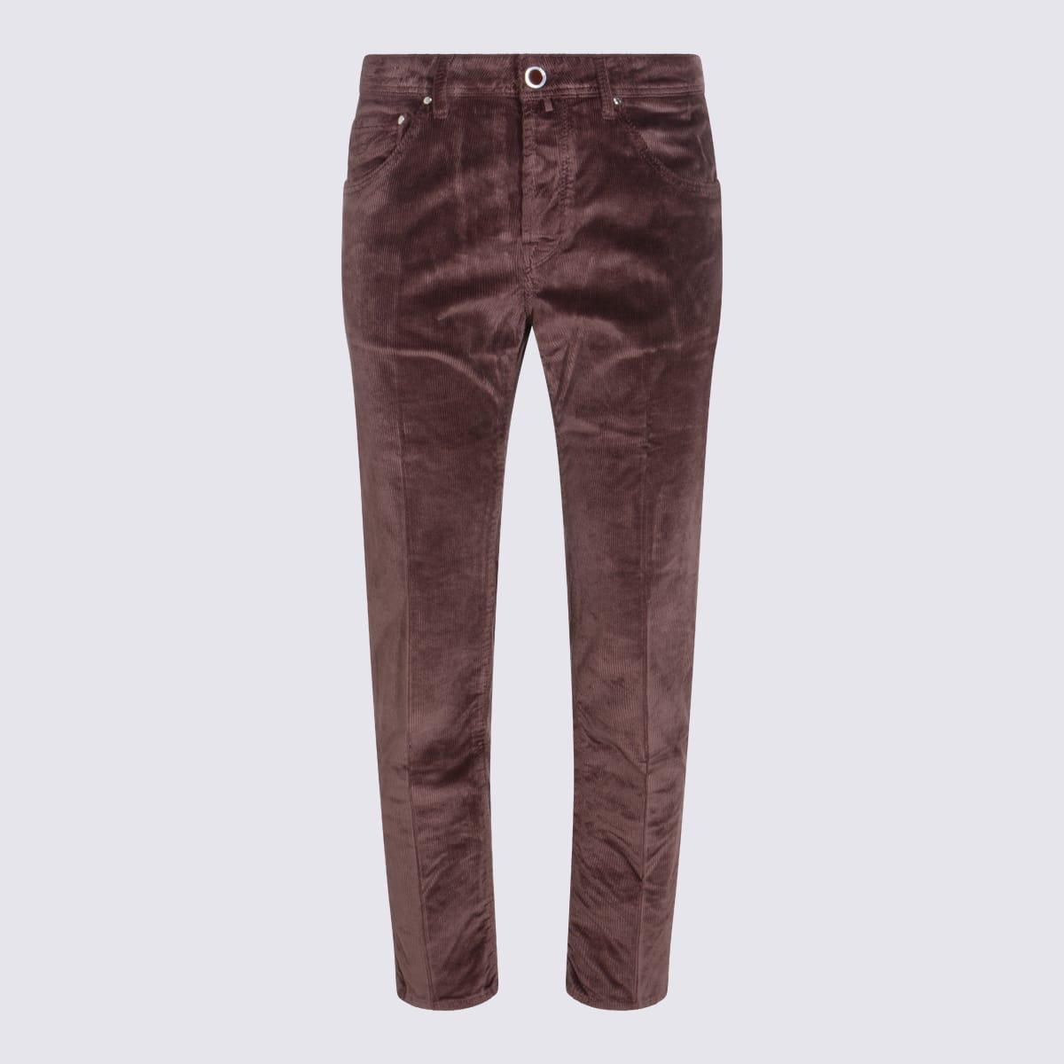 Jacob Cohen Everyday Trousers With Pockets And Rivets In Red