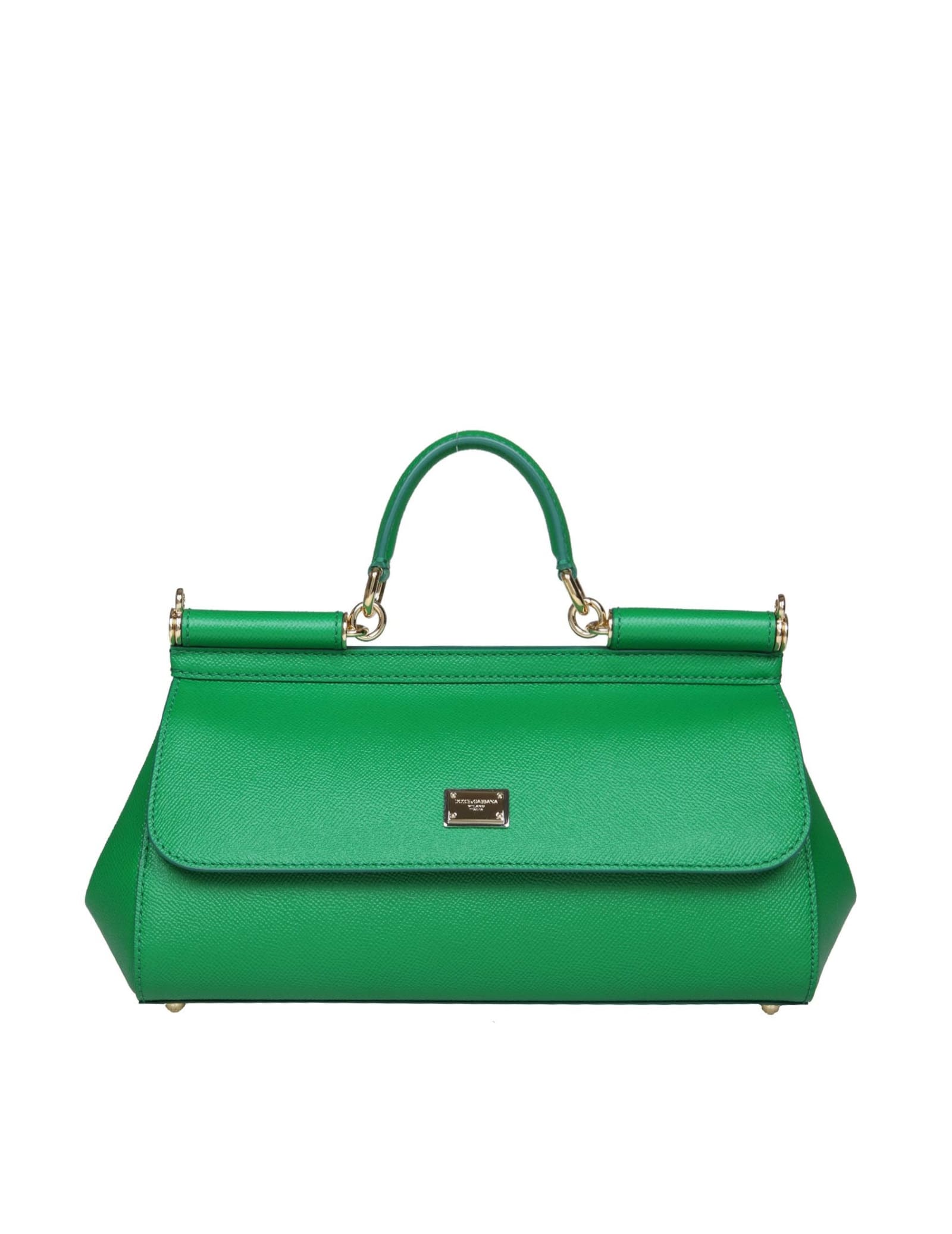Dolce & Gabbana Miss Sicily Handbag In Dauphine Leather