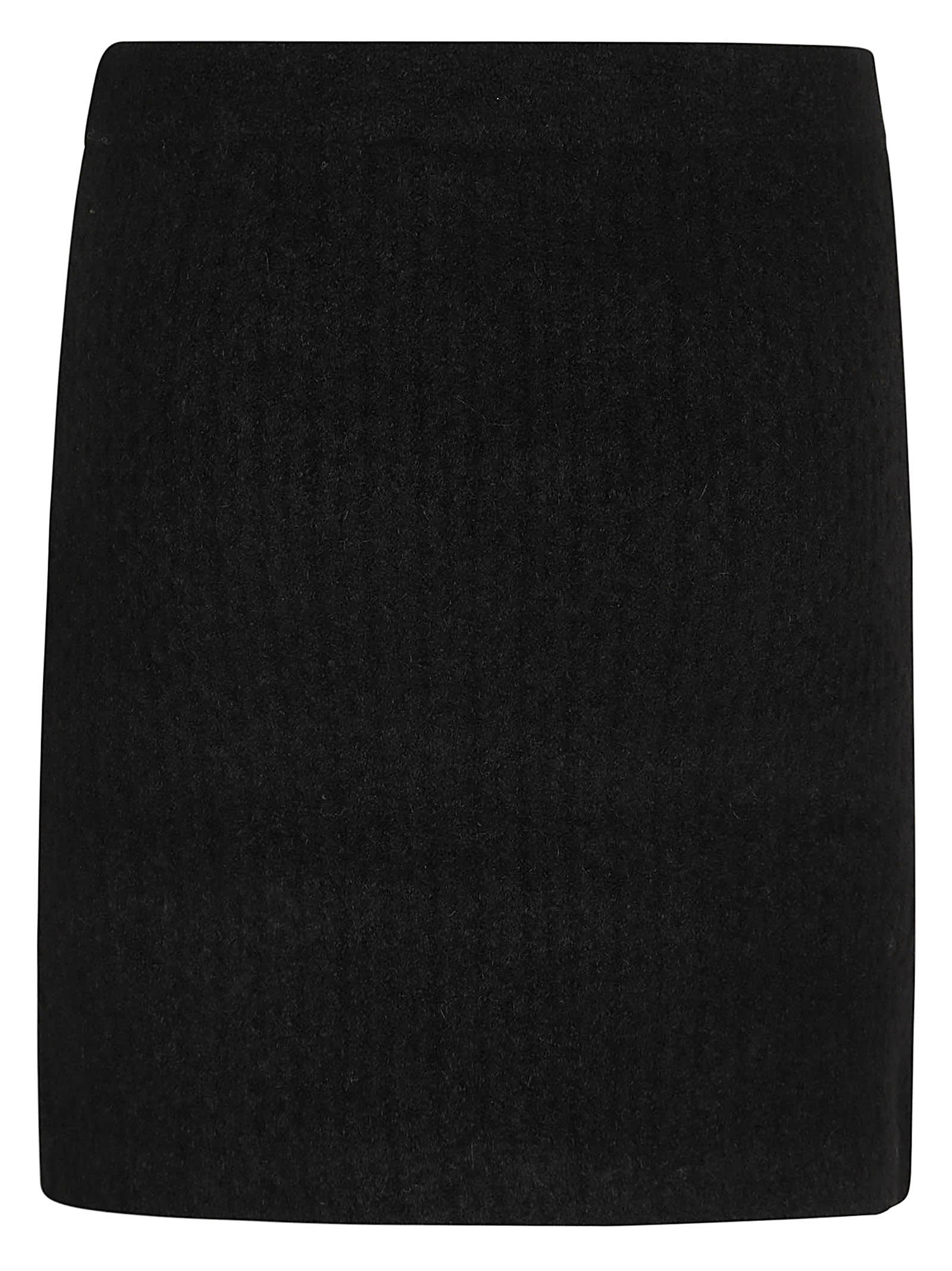 Shop Self-portrait Black Cashmere Blend Knit Skirt