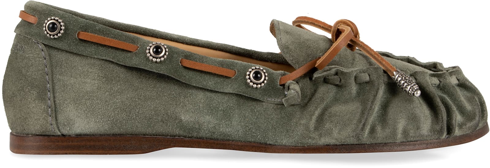 Sartore Suede Loafers In Green