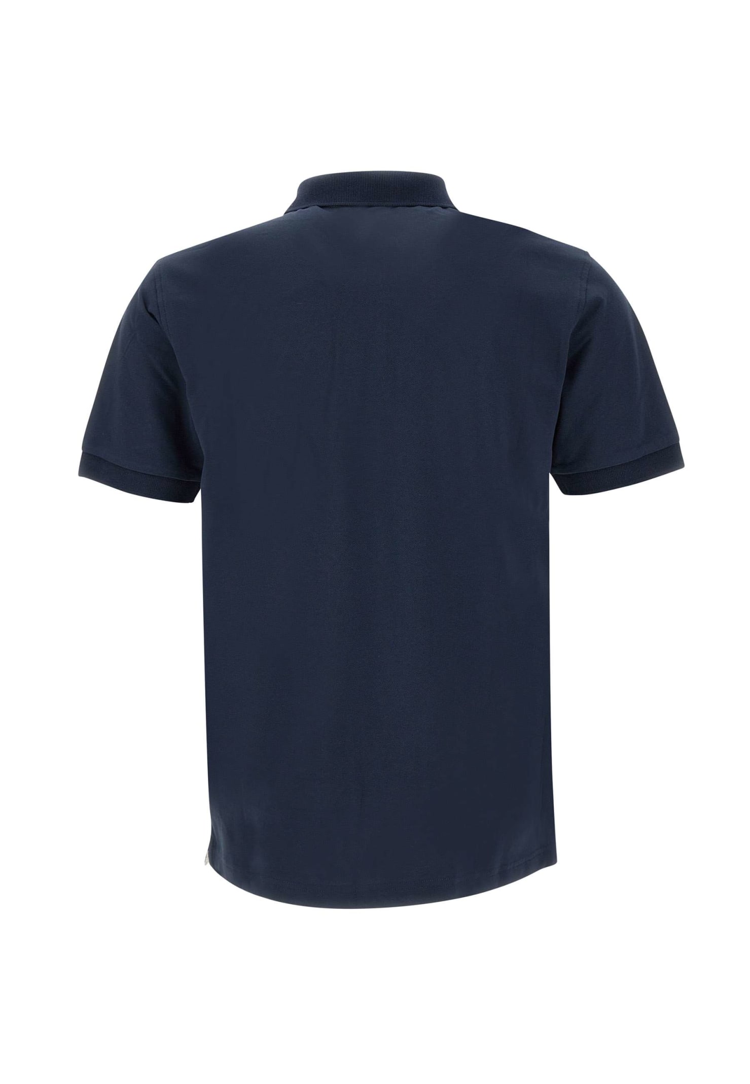Shop Sun 68 Big Logocotton Polo Shirt In Blue