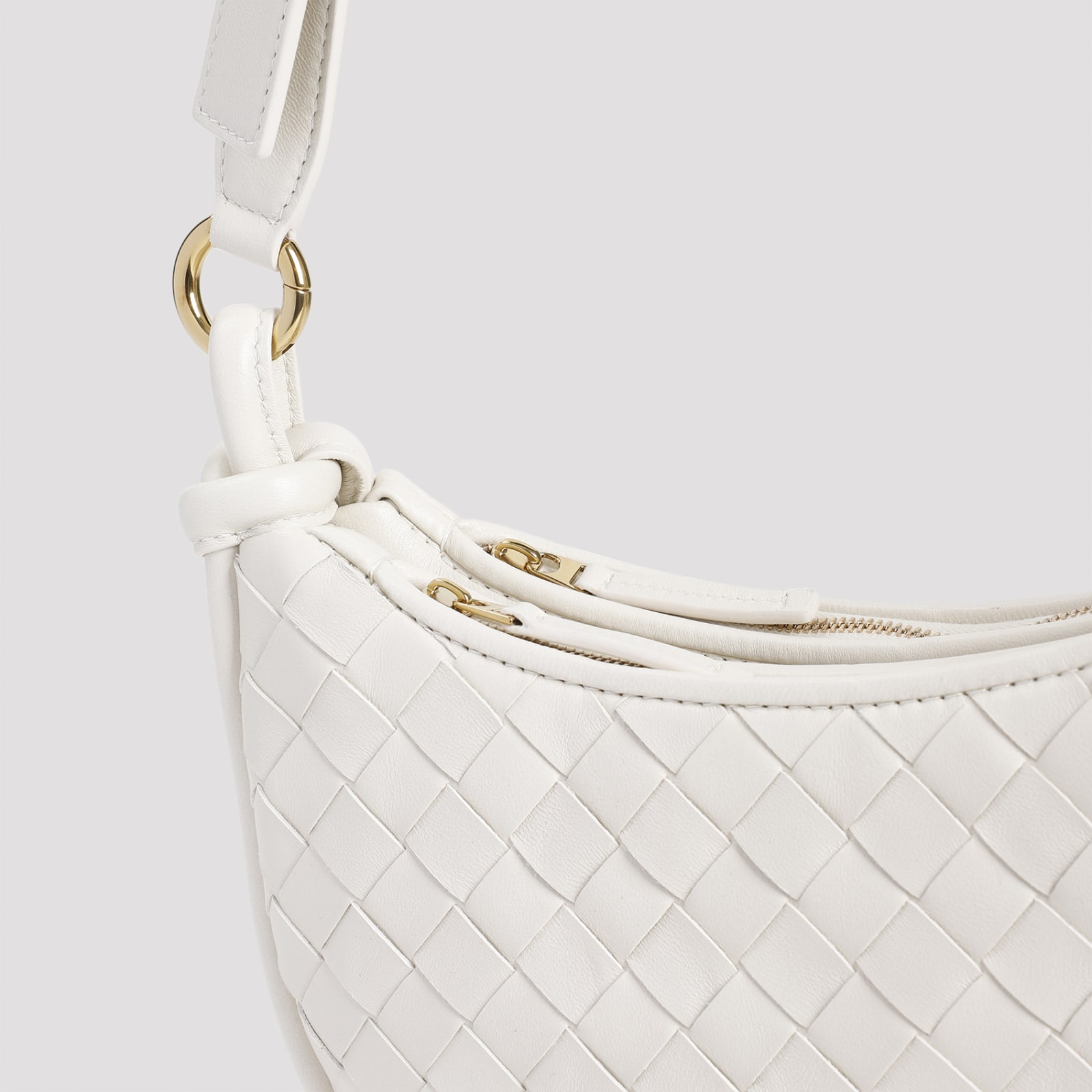 Shop Bottega Veneta Gemelli Multipocket Bag In Sea Salt