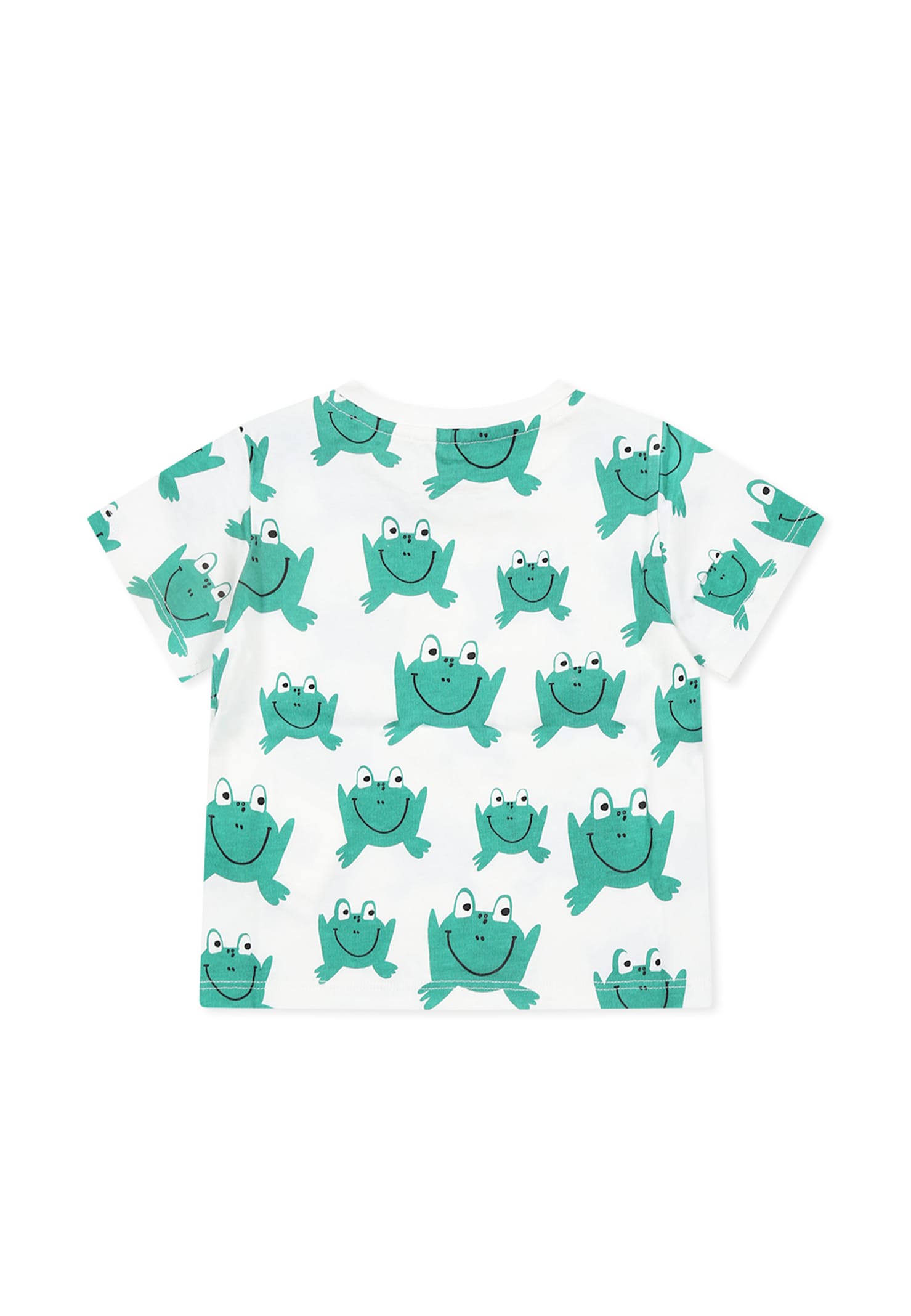 Stella Mccartney White T-shirt For Baby Boy With Frog In White