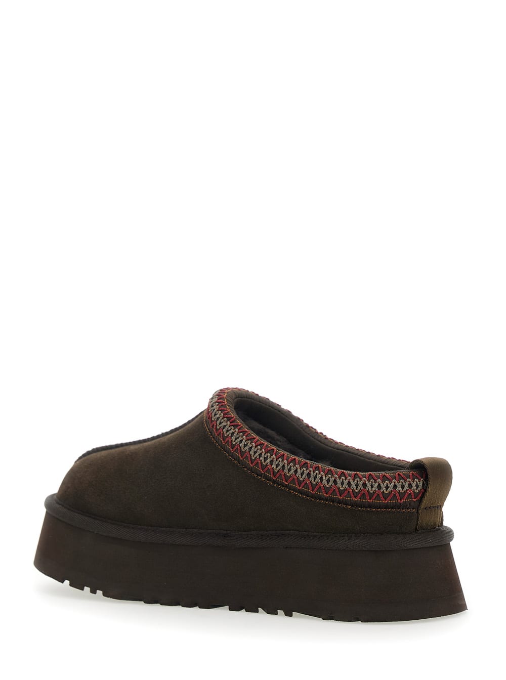 Ugg Tazz Ii Embroidered Shearling Slippers In Brown