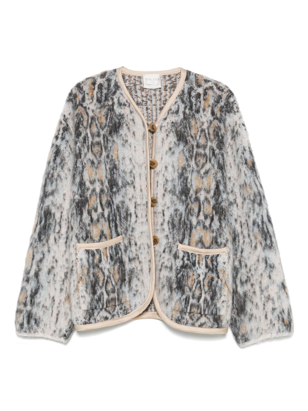 Forte Forte Wool Blend Jacket In Blue