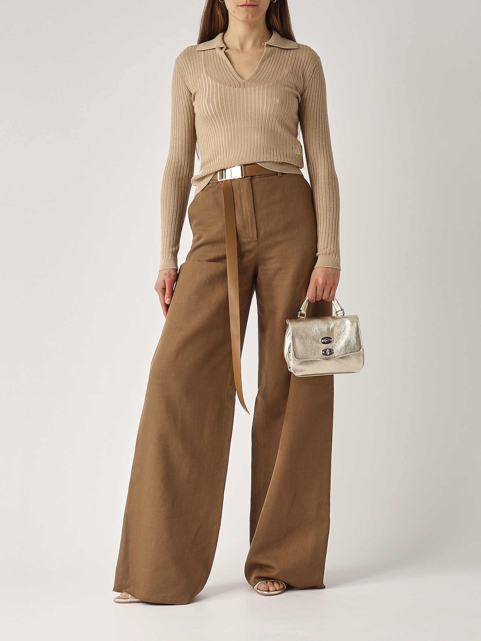 Max Mara Gilly Wide-leg Corduroy Trousers In Cammello