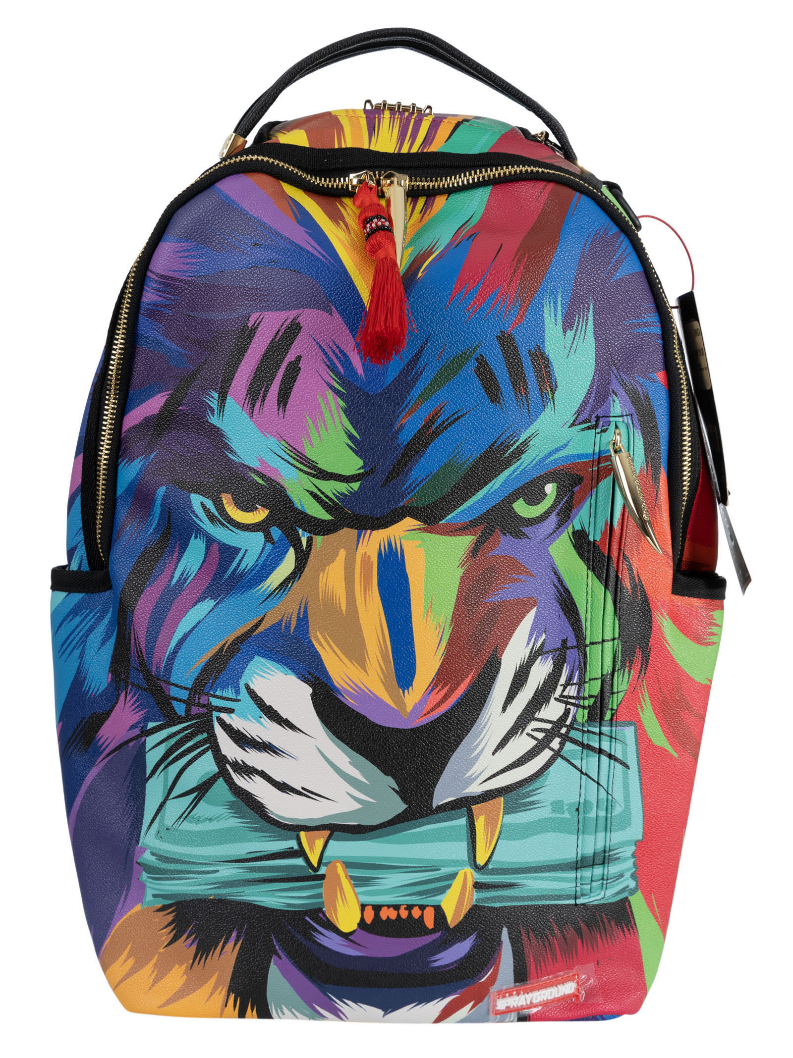 Sprayground Tiger Paint Backpack In Multicolor
