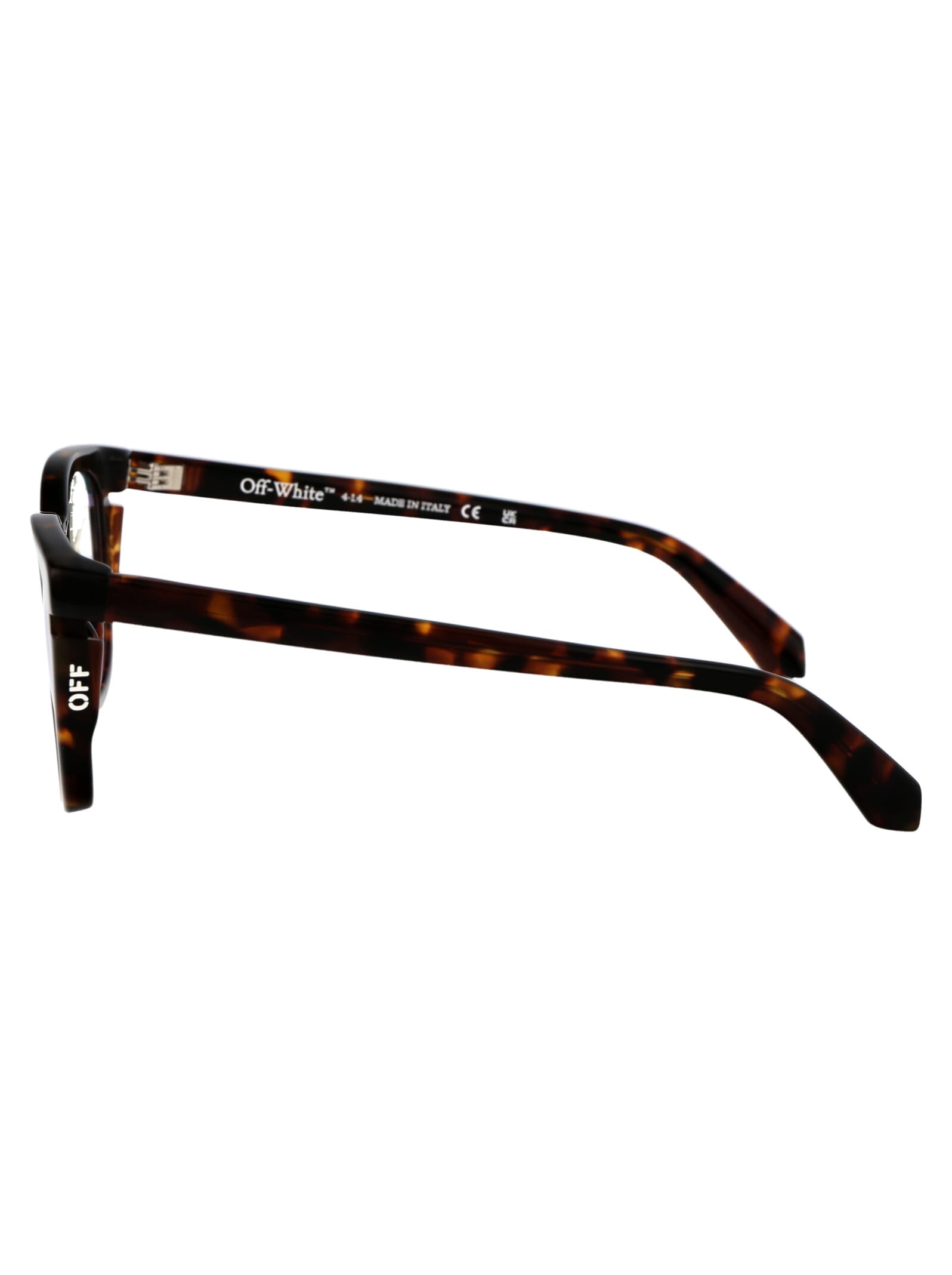 Shop Off-white Optical Style 51 Glasses In 6000 Havana