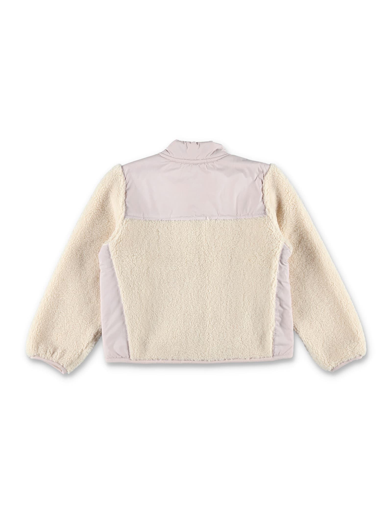 K-way Kids Short Sherpa Effect Jacket In White