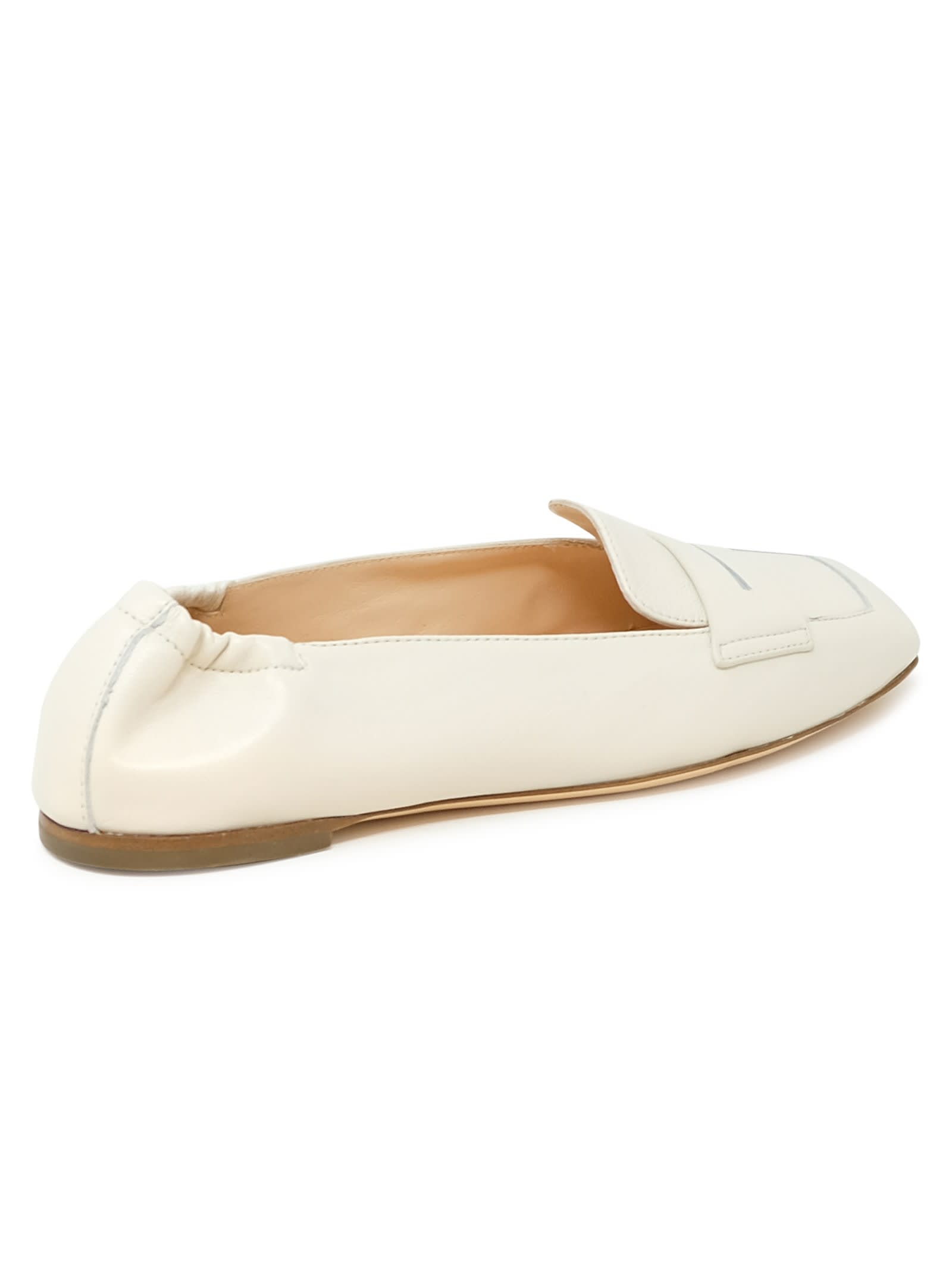 AGL ATTILIO GIUSTI LEOMBRUNI AGL CREAM LEATHER LOAFER SOFTY 