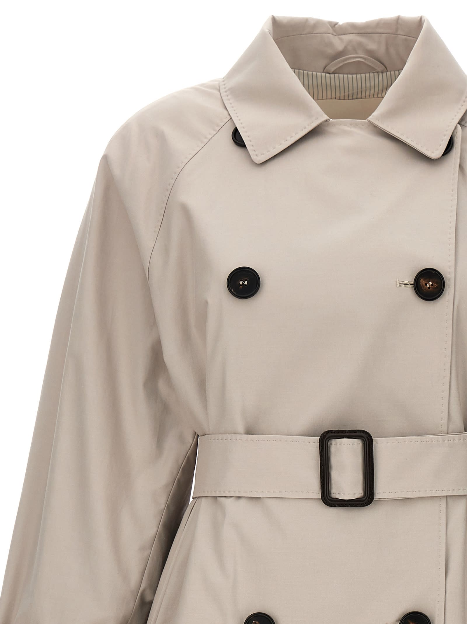 Shop Max Mara The Cube Titrench Trench Coat In Beige