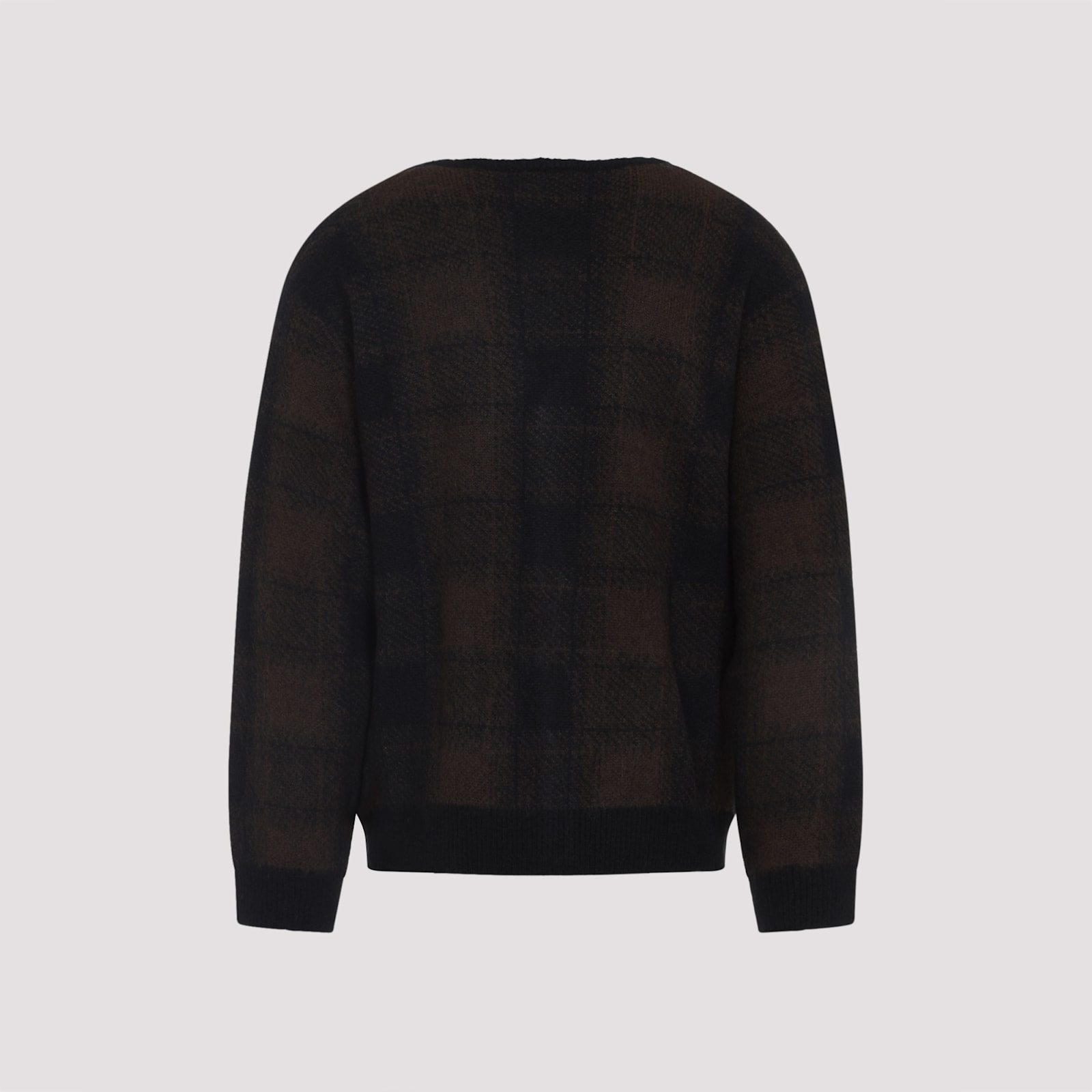 Carhartt Checked Pattern Long Sleeve Cardigan In Black