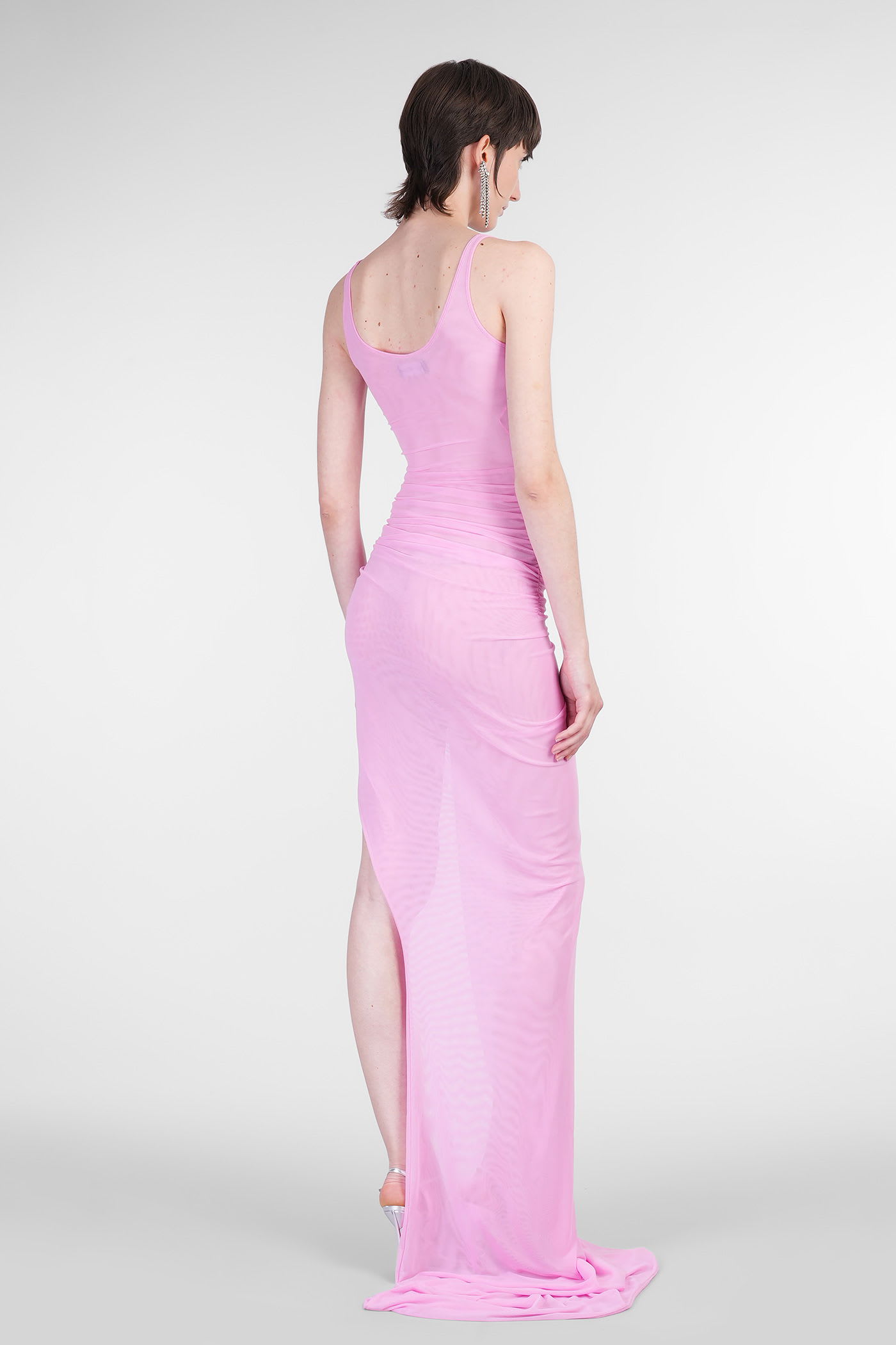 David Koma In Rose-pink Polyamide In Pink