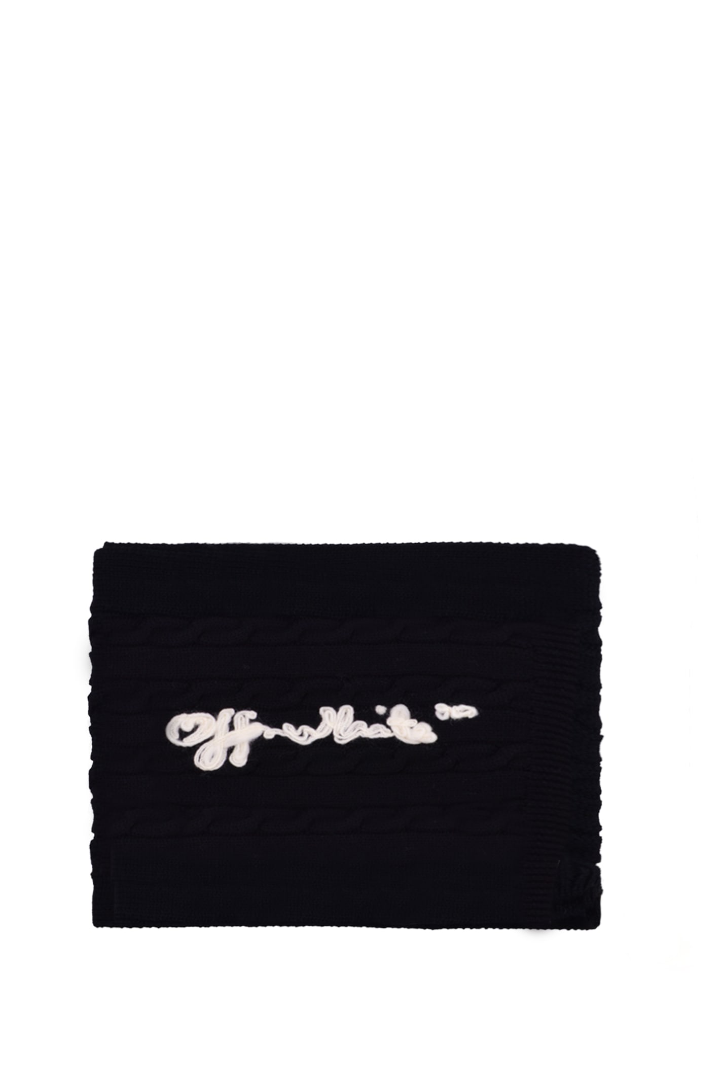 Off-White Wool Scarf