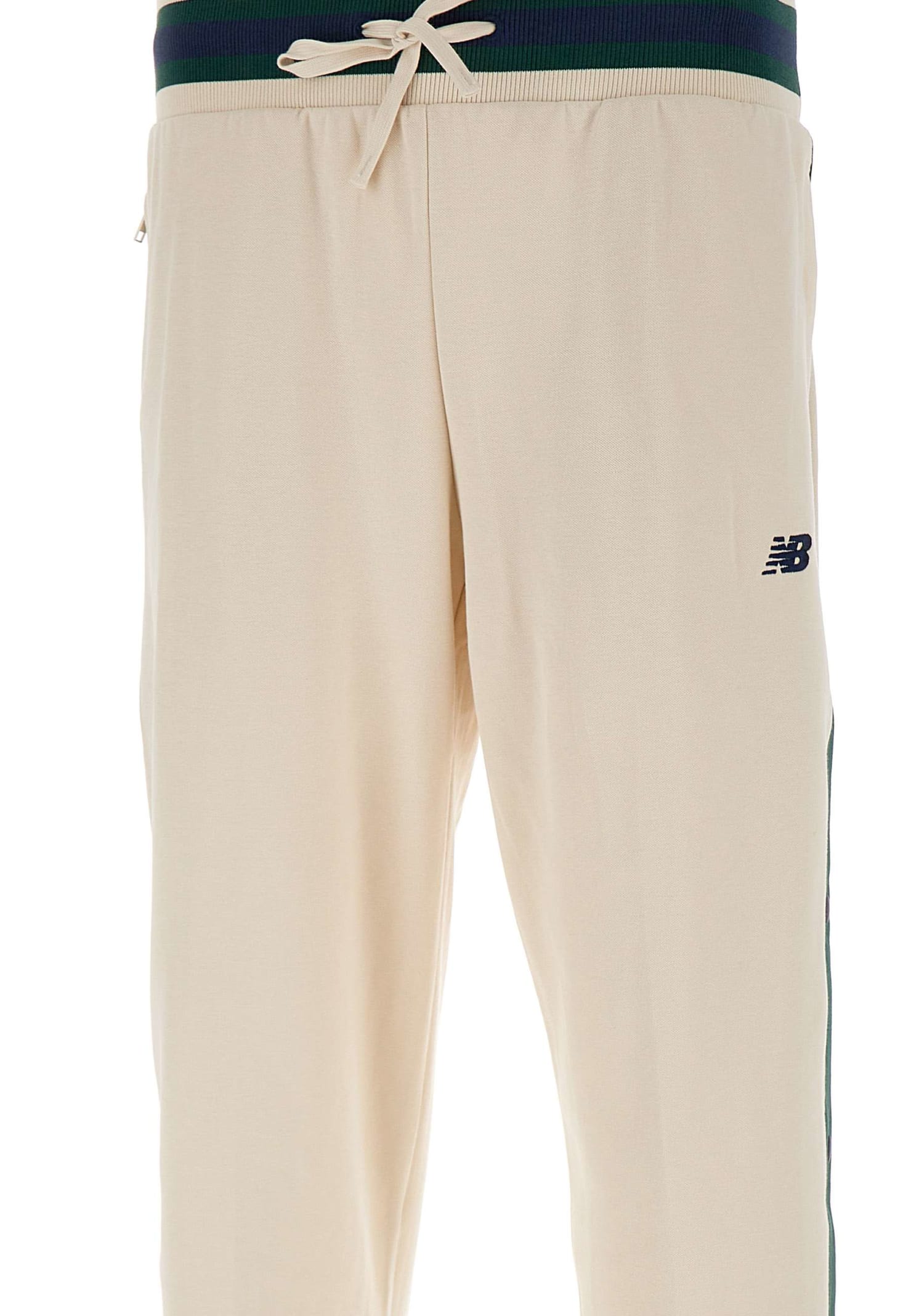 Shop New Balance Cotton Jogger In Beige
