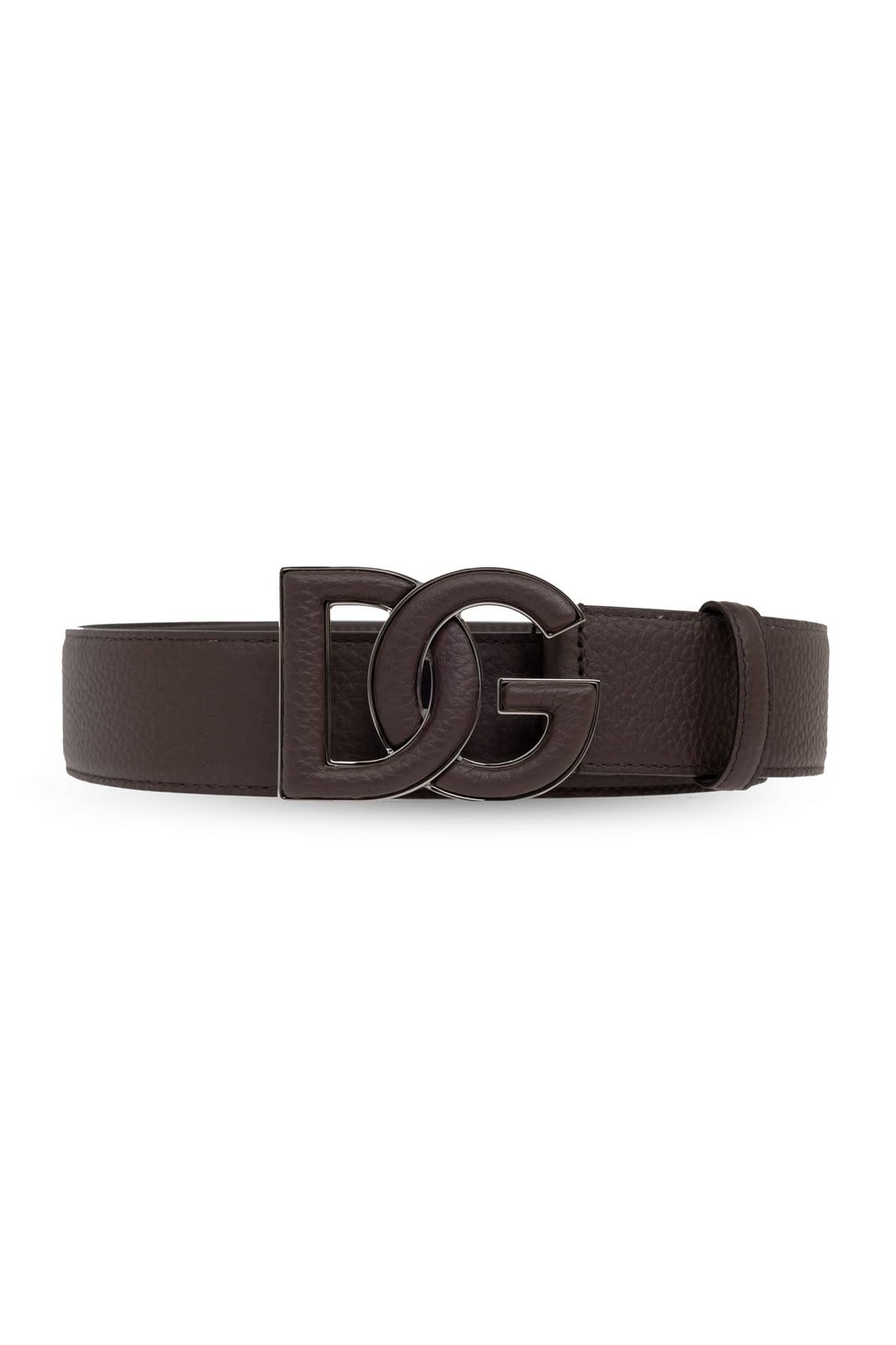 DOLCE & GABBANA LOGO PLAQUE BUCKLE BELT 