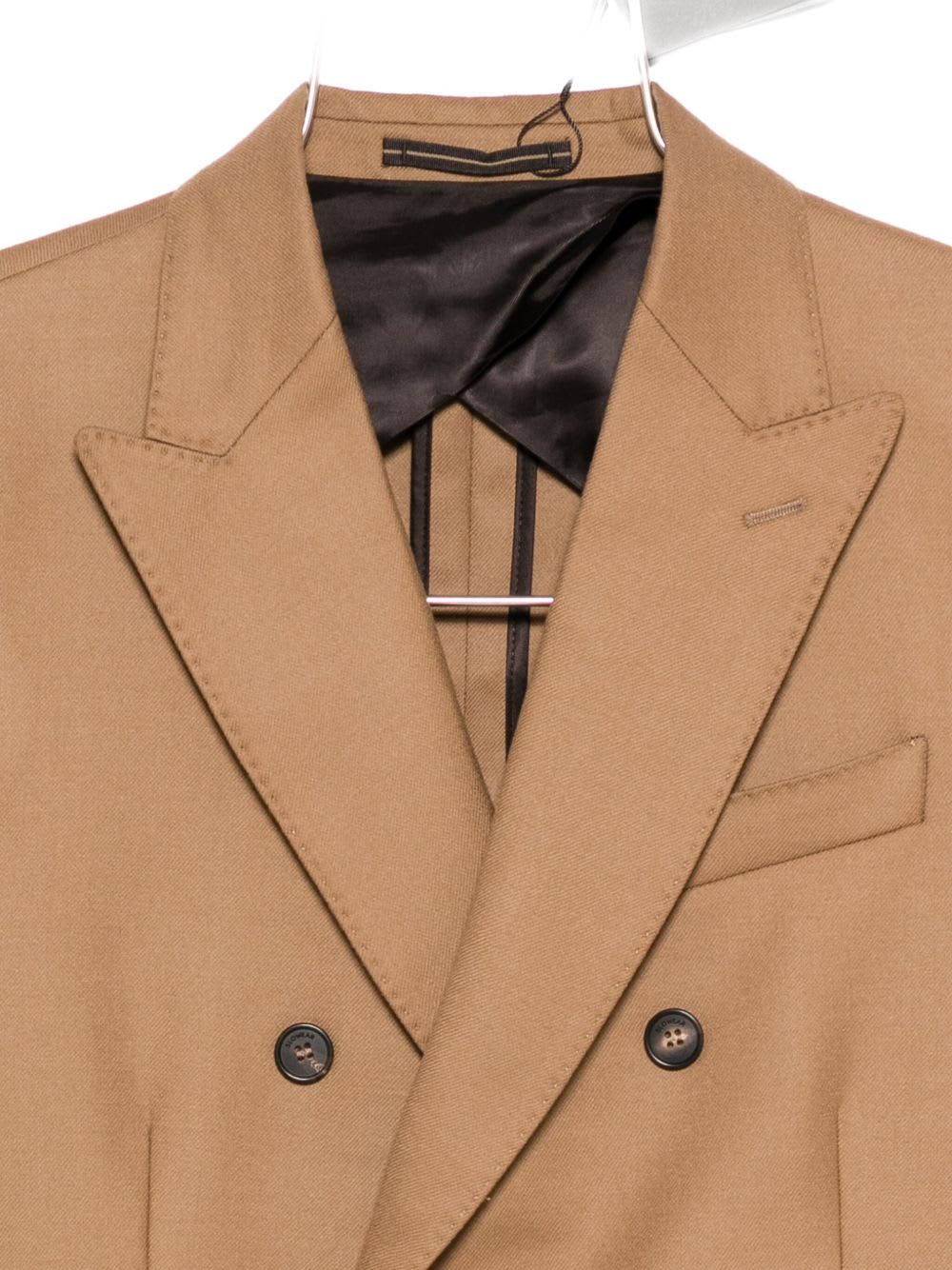 Incotex Double-breasted Blazer In Brown