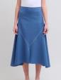 Shop Marni A-line Wool Midi Skirt In Clear Blue