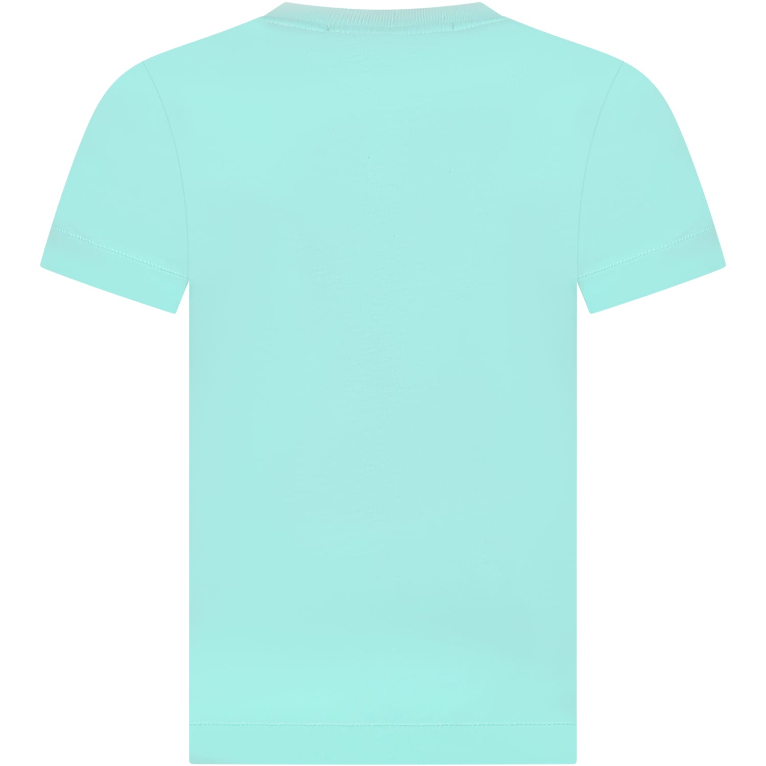 Stone Island Green T-shirt For Boy With Logo In Verde