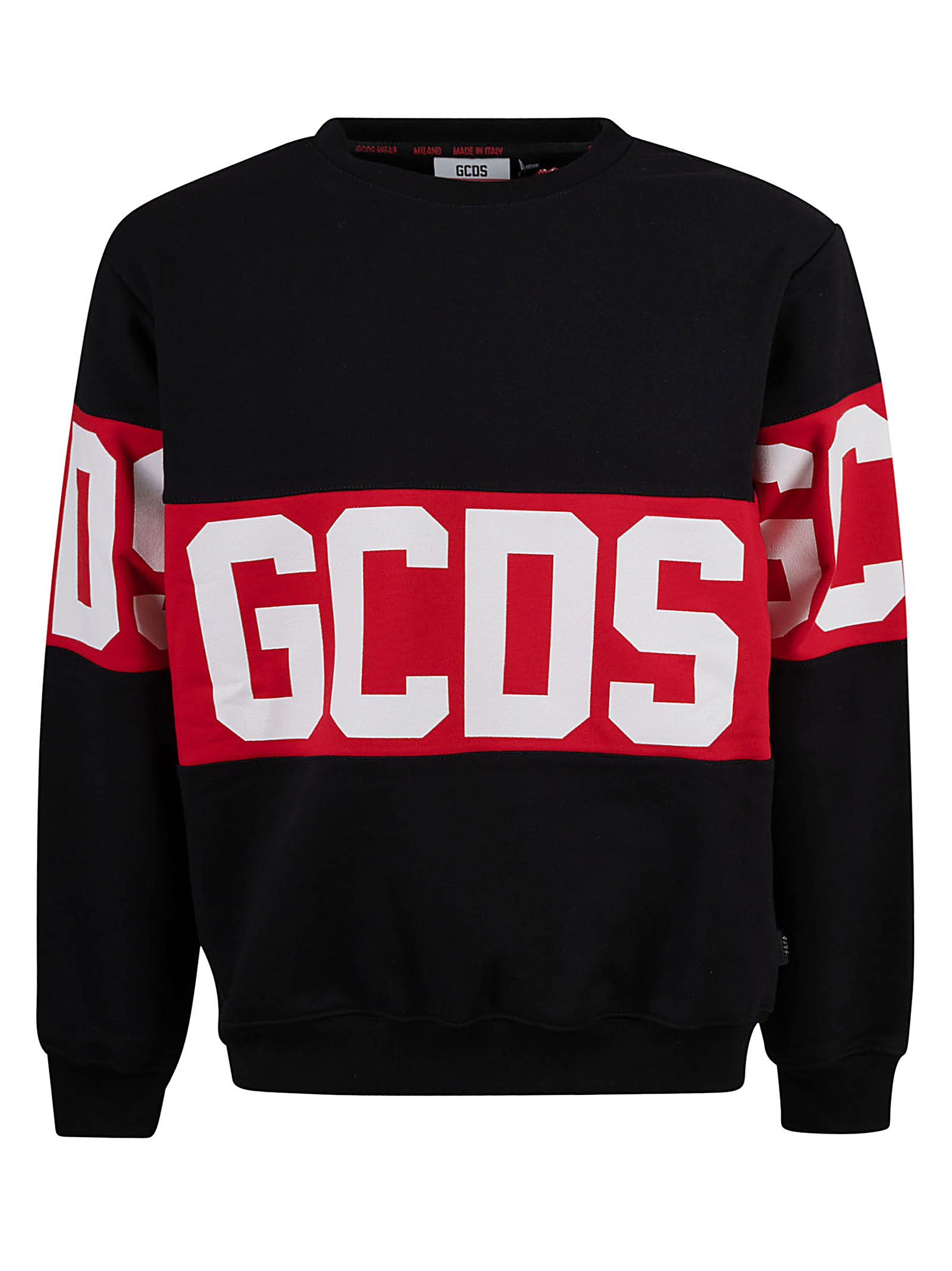 GCDS Logo Striped Sweatshirt