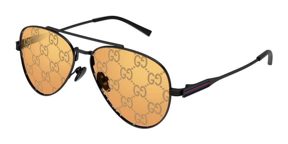 Gucci Aviator Sunglasses In Yellow