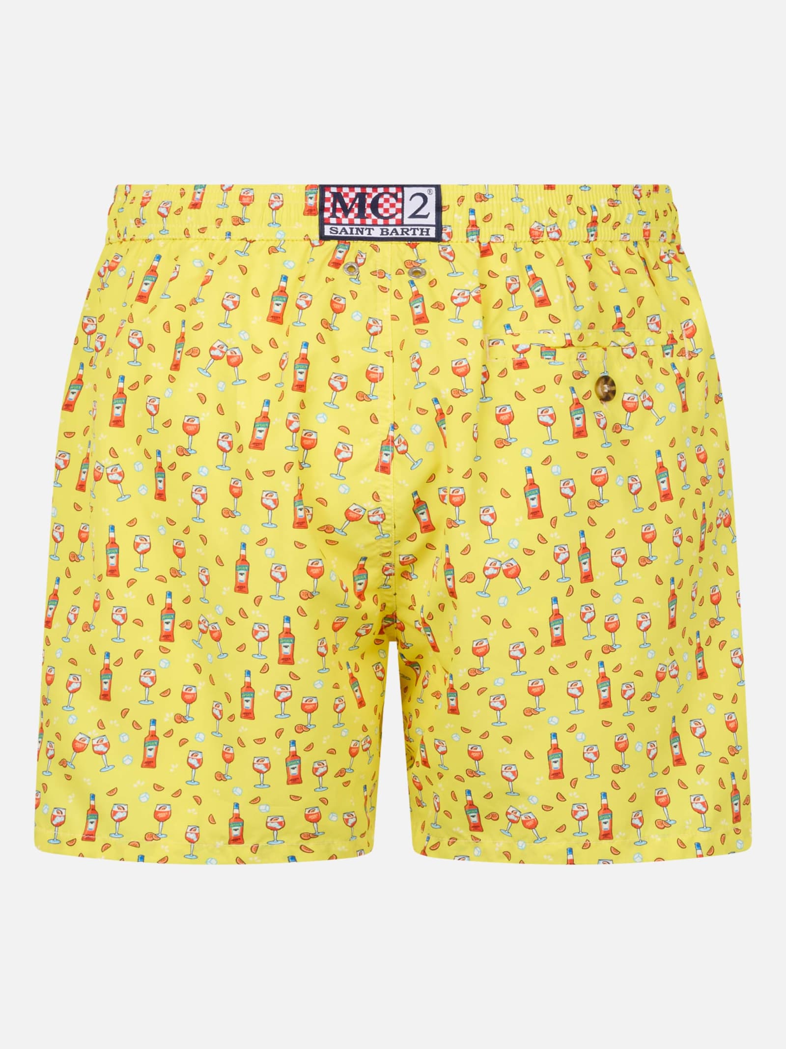 Mc2 Saint Barth Ultralight Swim Short In Yellow