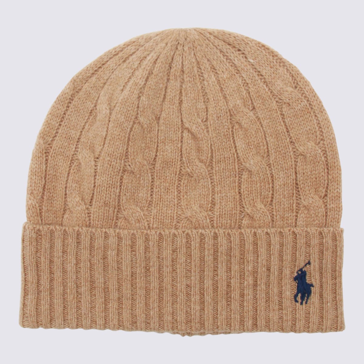 Ralph Lauren Camel Wool Hat In Brown