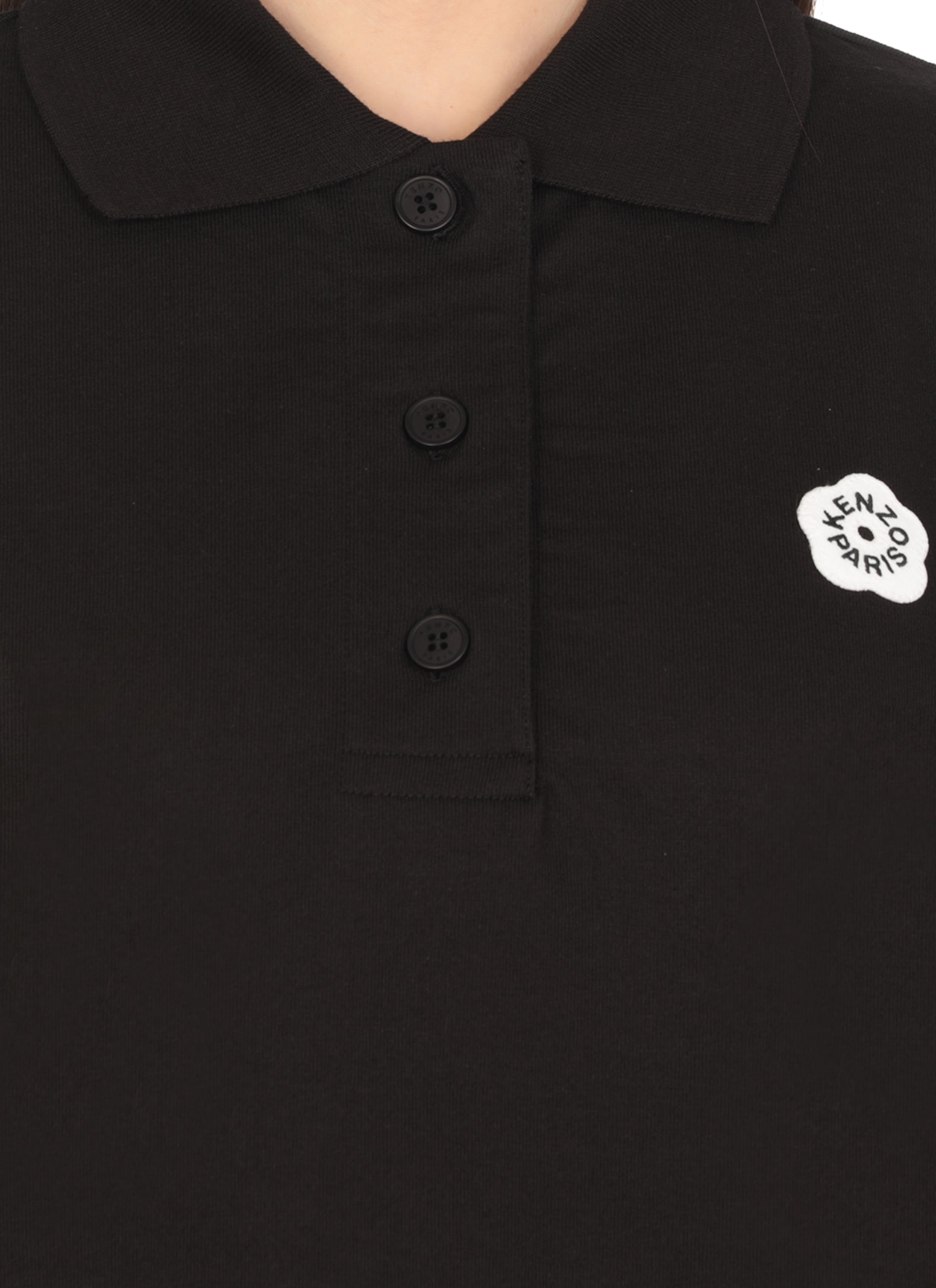 Kenzo Polo Shirt "boke Flower 2.0" In Black