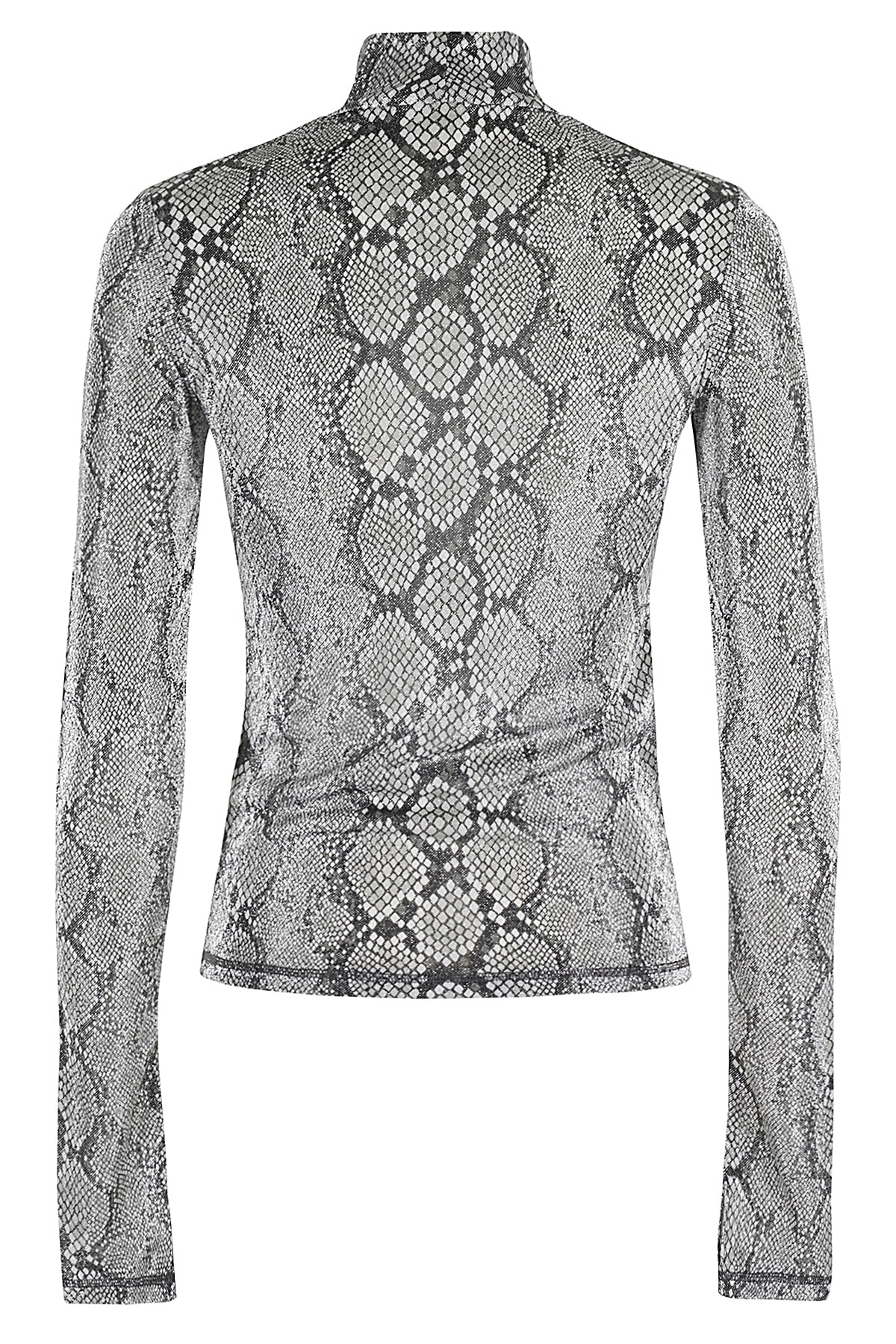 Shop Coperni Tight High Neck Top In Pri Print Snake