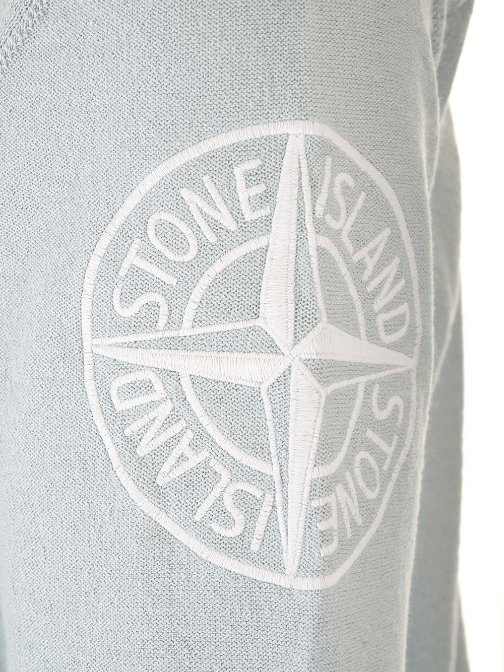 Shop Stone Island Cotton Sweater In Light Blue