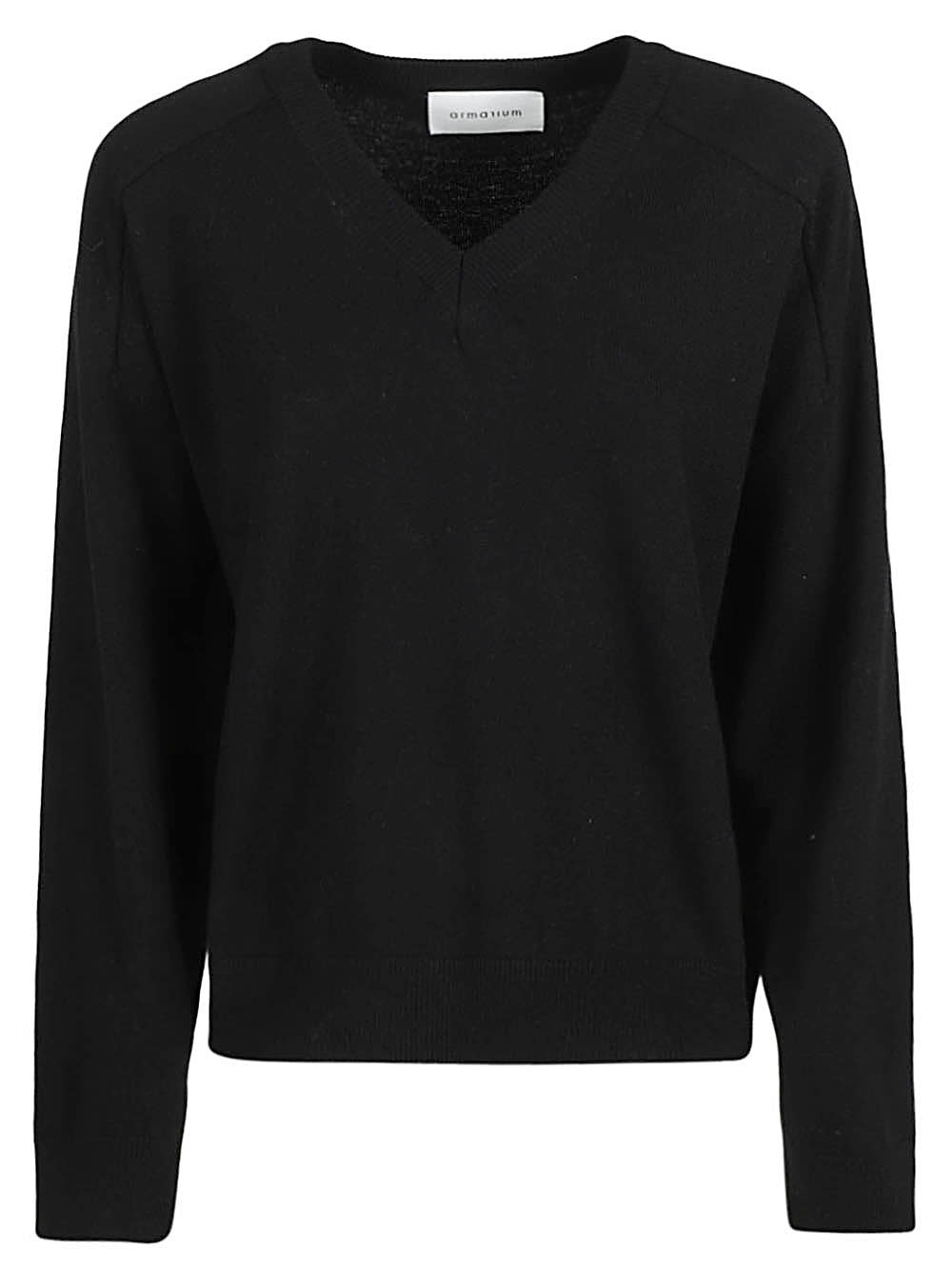 Armarium V-neck Cashmere Sweater In Black