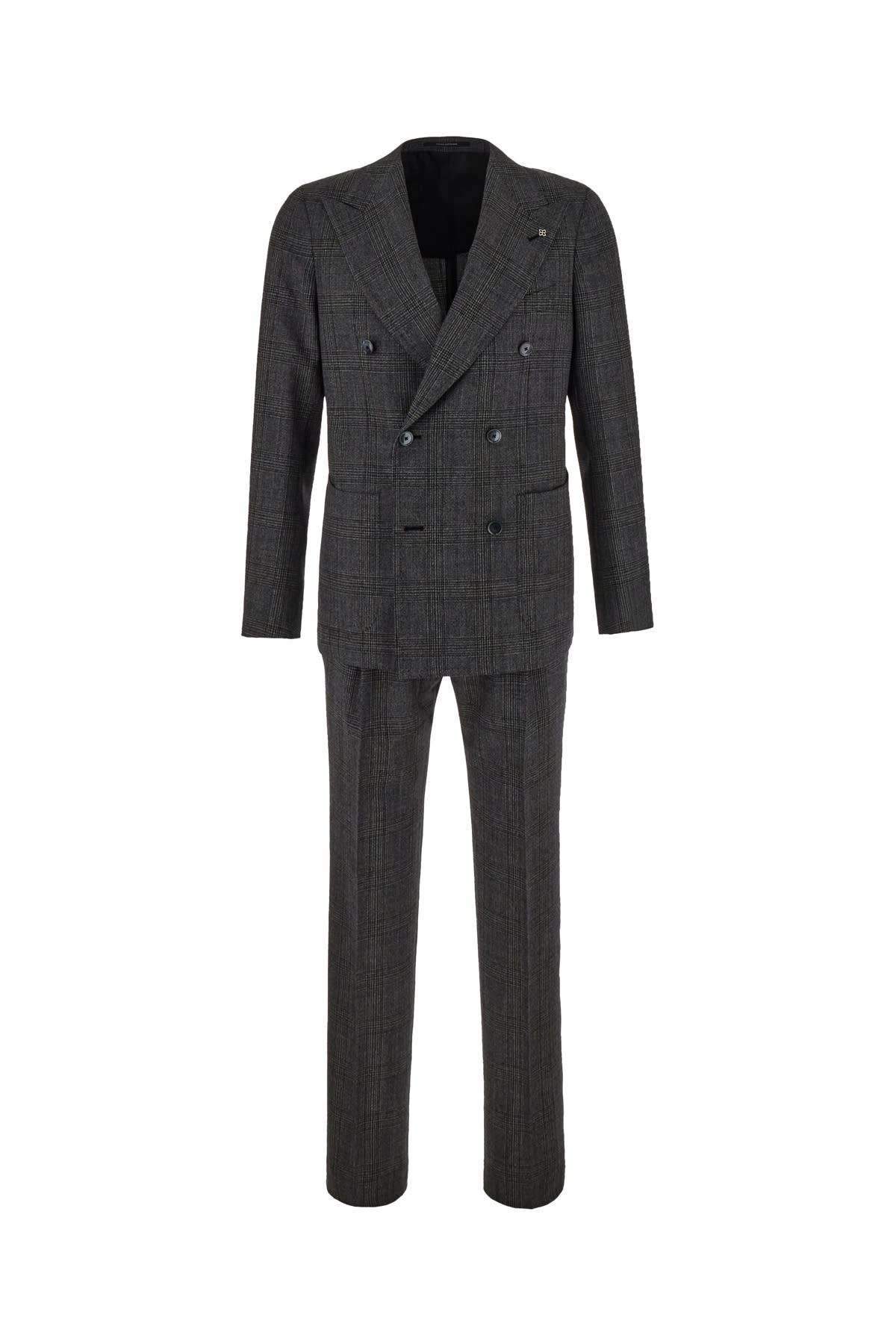 Shop Tagliatore Embroidered Wool Suit In S1270