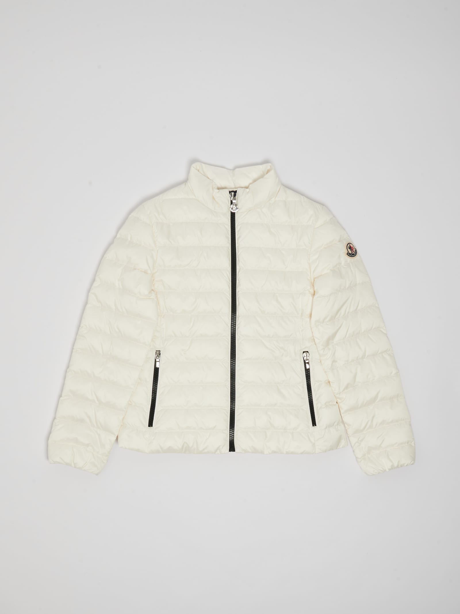 Shop Moncler Kaukura Jk Down Jacket In Bianco