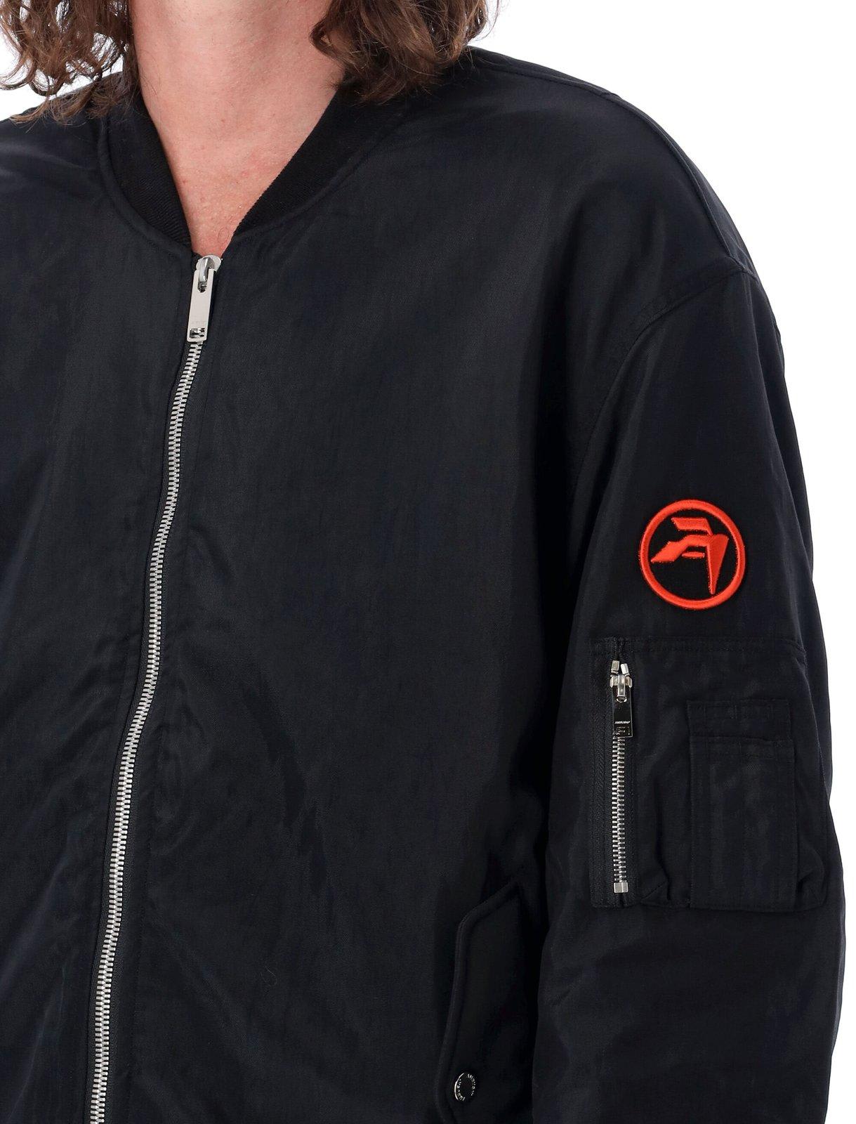 Shop Ambush Logo Patch Bomber Jacket In Black
