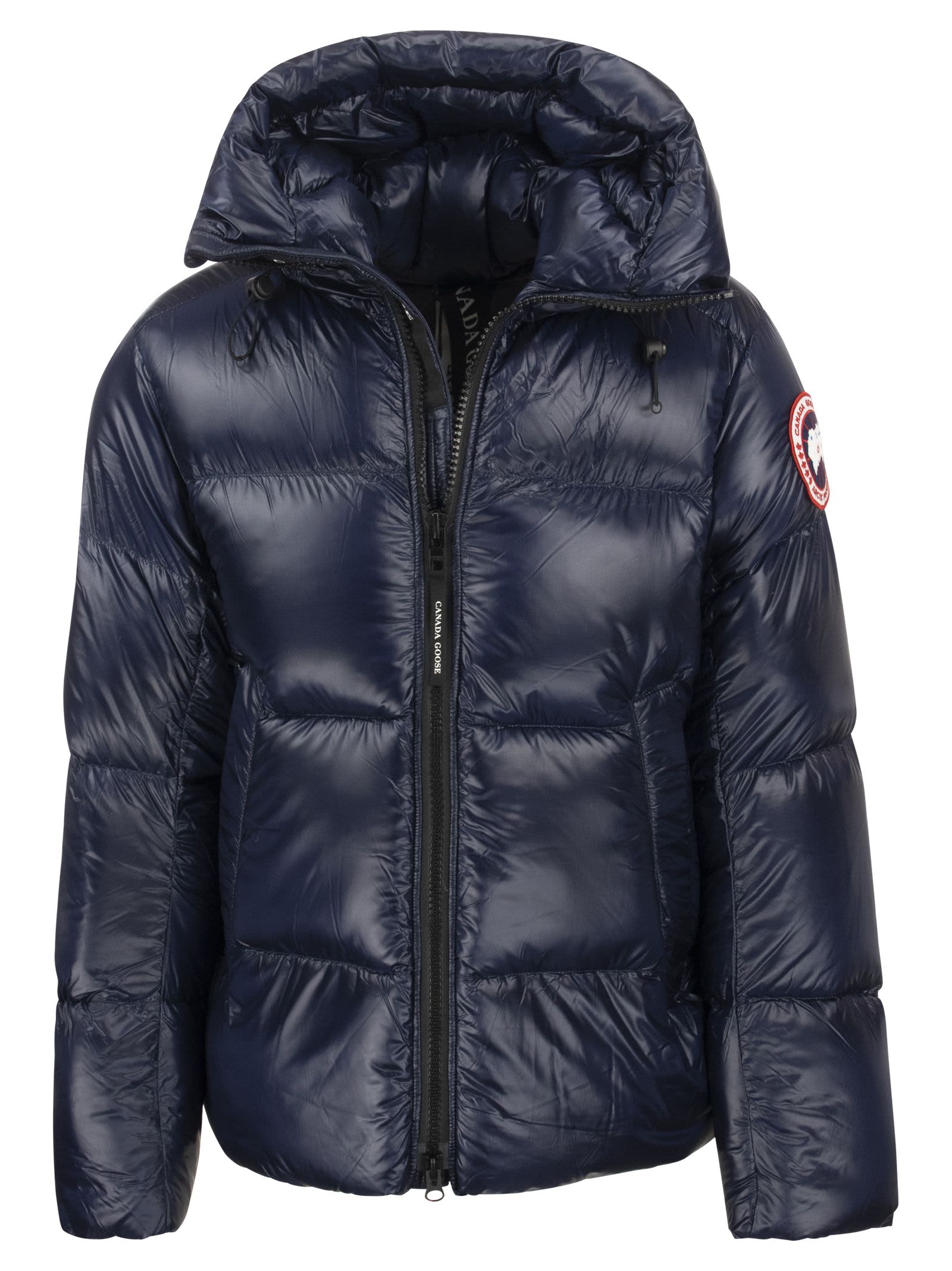 Shop Canada Goose Crofton Puffer- Padded Down Jacket In Navy