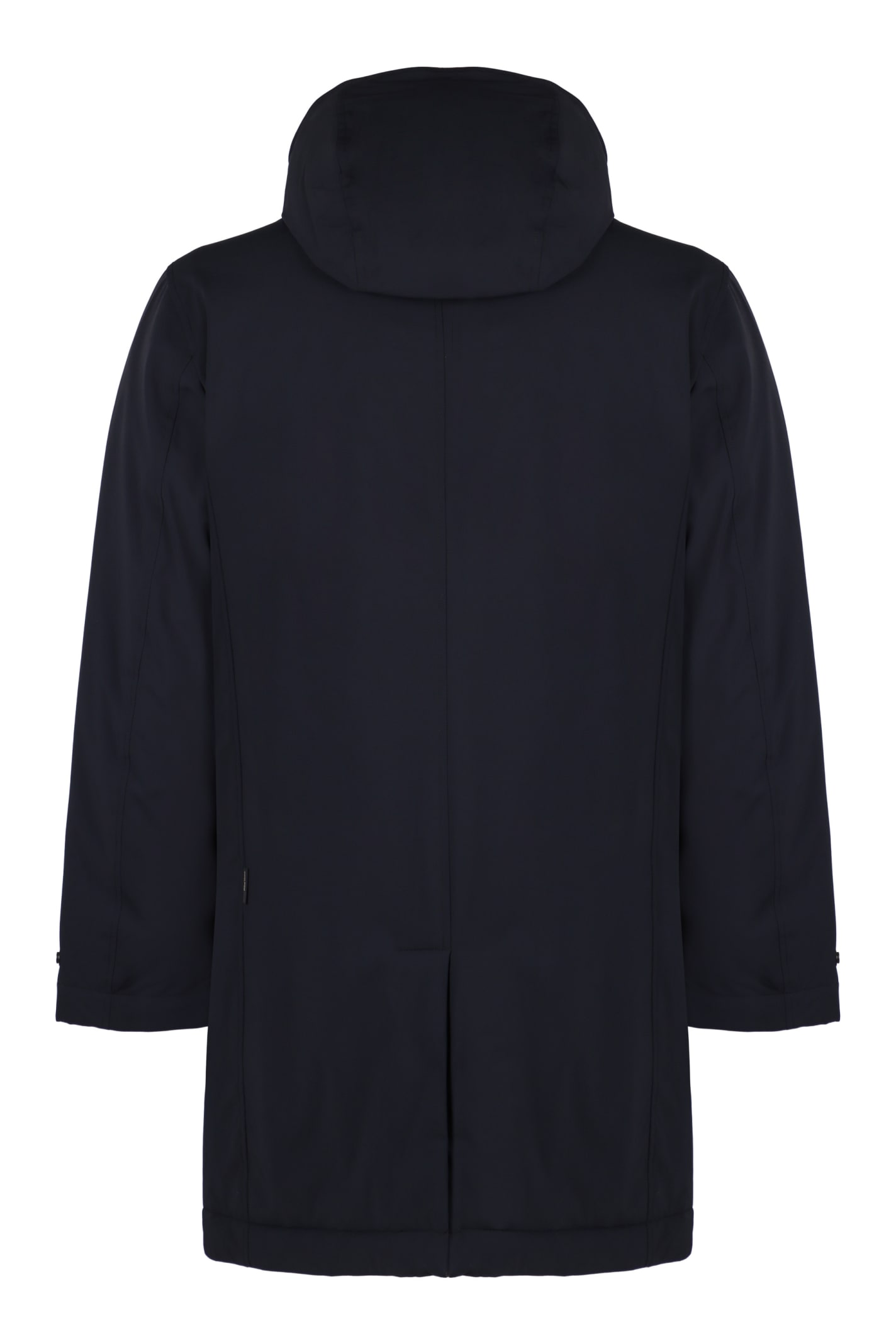 Woolrich Nylon Parka In Blue