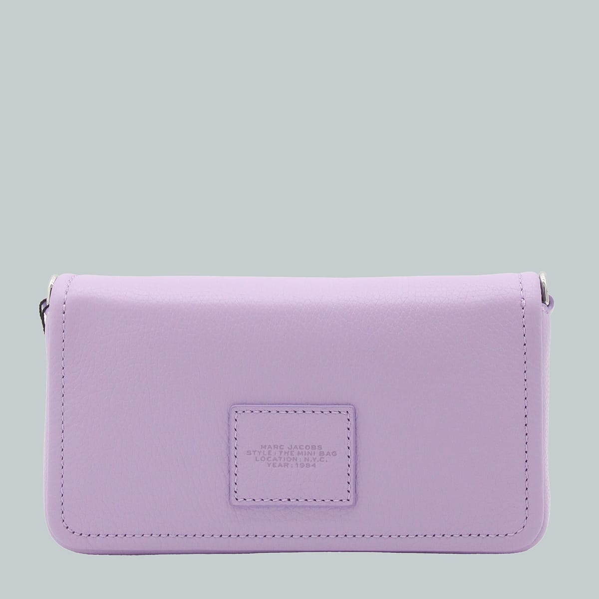 Shop Marc Jacobs Violet Leather The Leather Mini Bag In Lilac