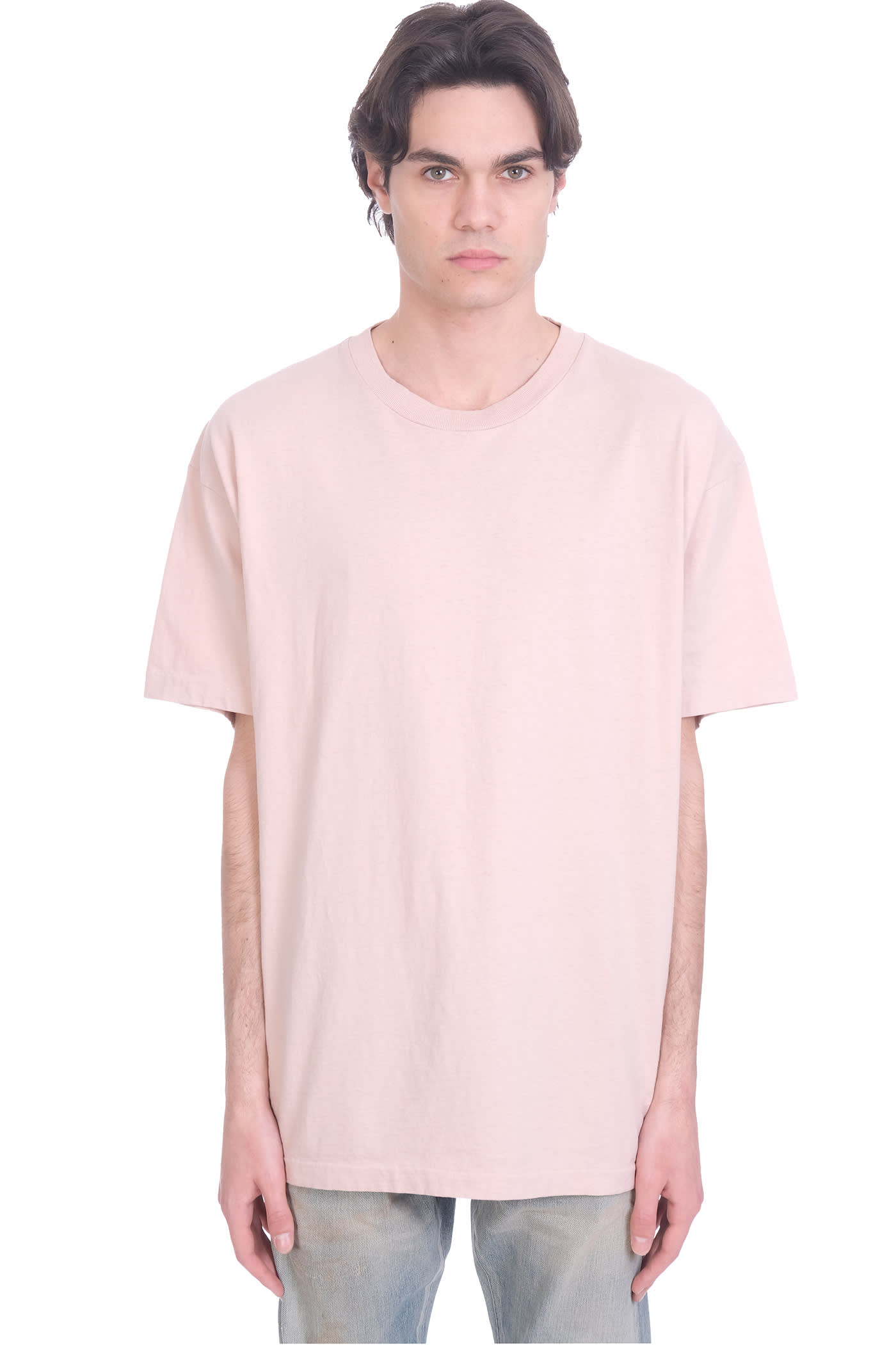 John Elliott T-shirt In Rose-pink Cotton