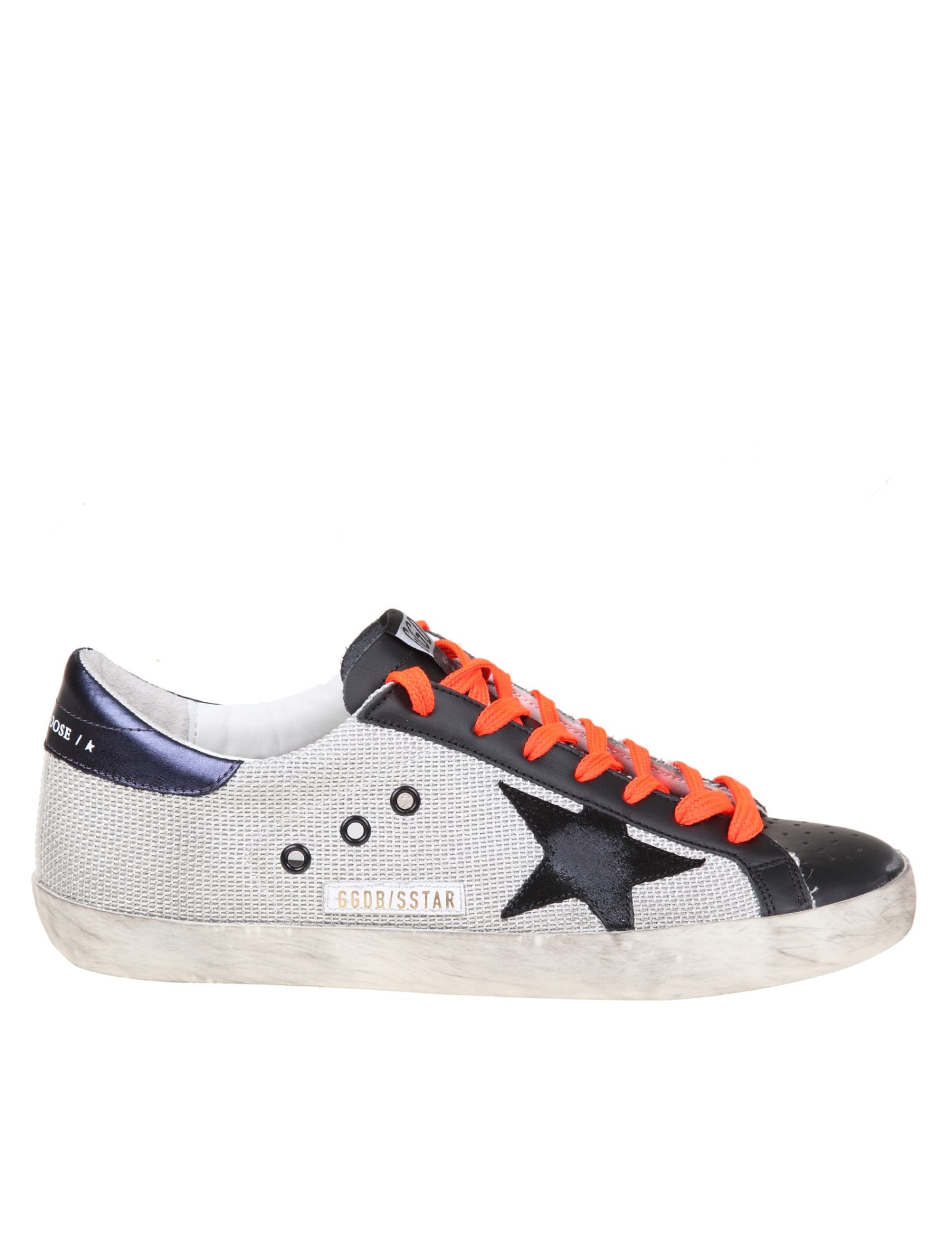 Golden Goose Superstar Sneakers In Fabric And Leather