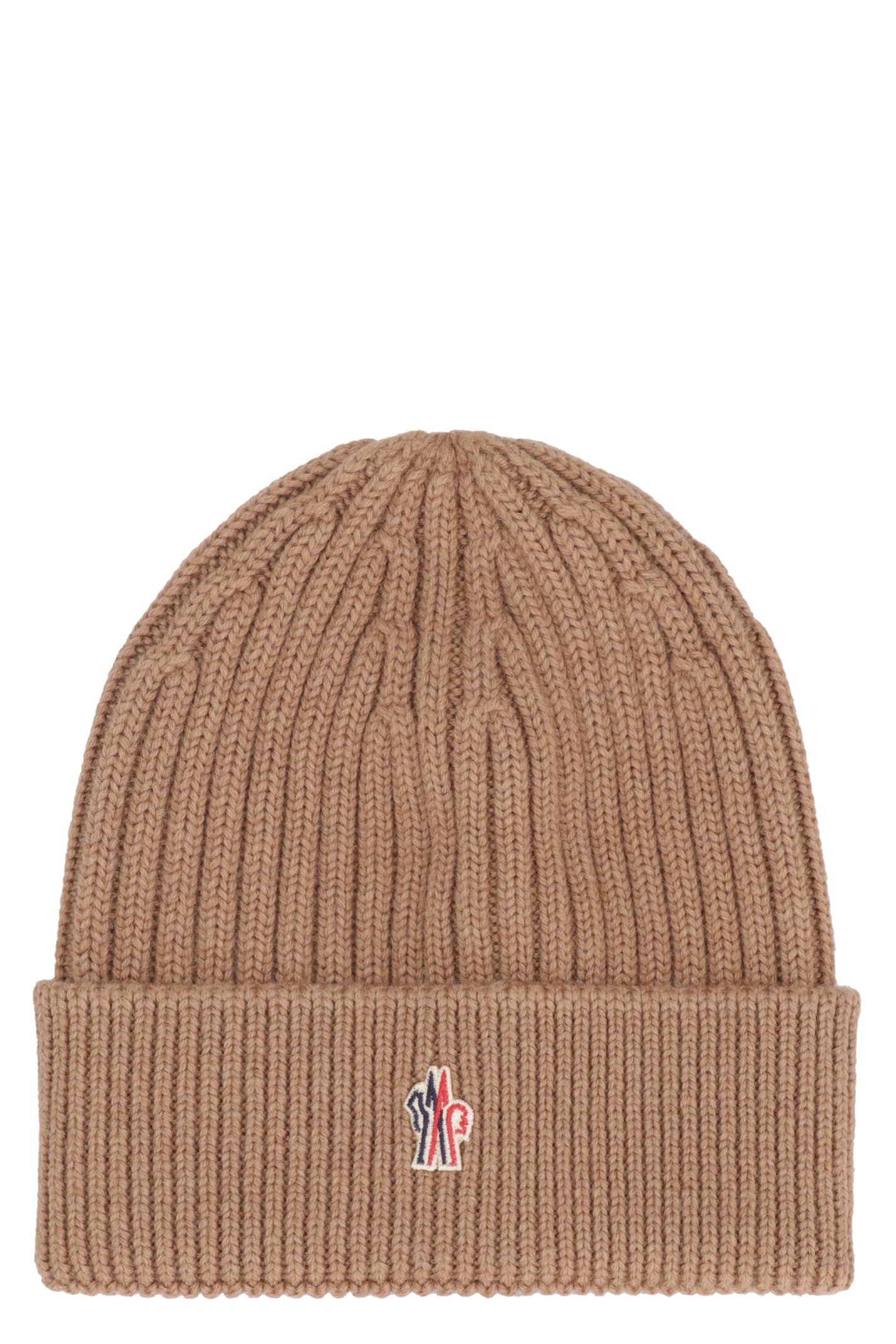 MONCLER RIBBED KNIT BEANIE