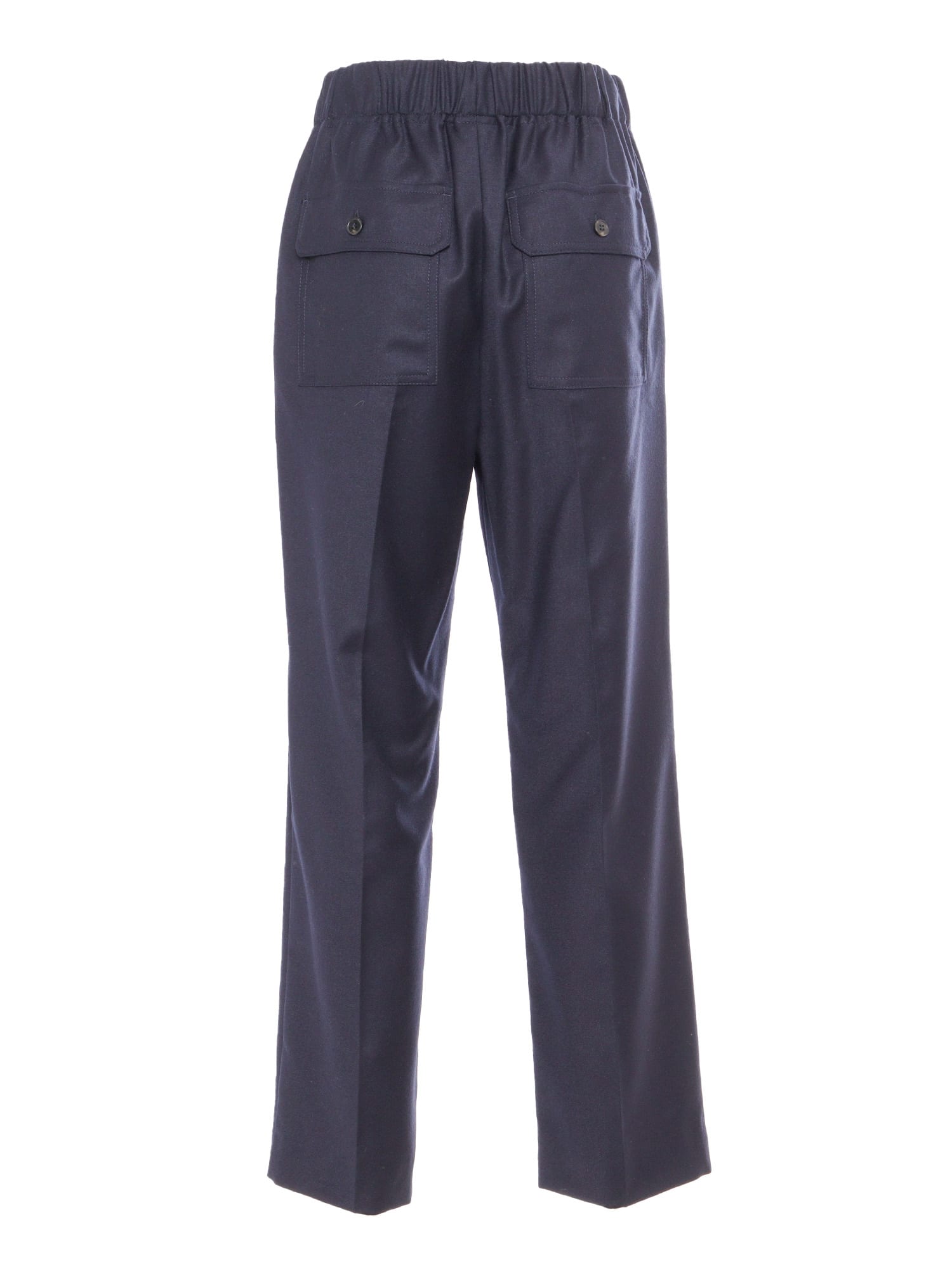 Shop Weekend Max Mara Hateley Ultramarine Long Trouser In Blue